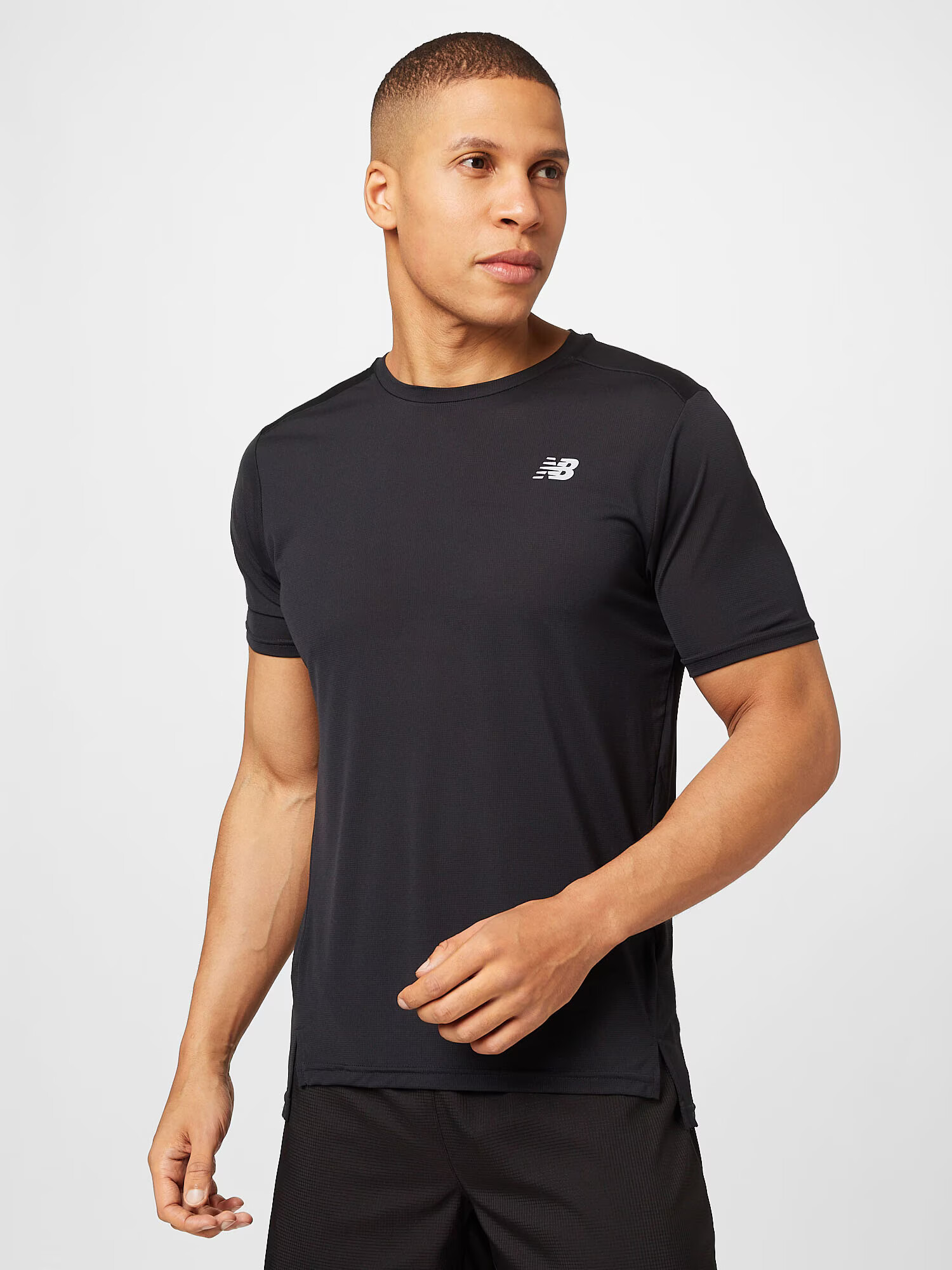 new balance Tricou funcțional 'Accelerate' negru / alb - Pled.ro