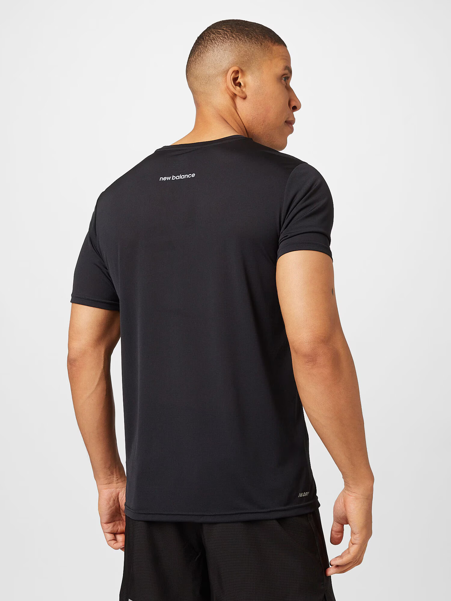 new balance Tricou funcțional 'Accelerate' negru / alb - Pled.ro