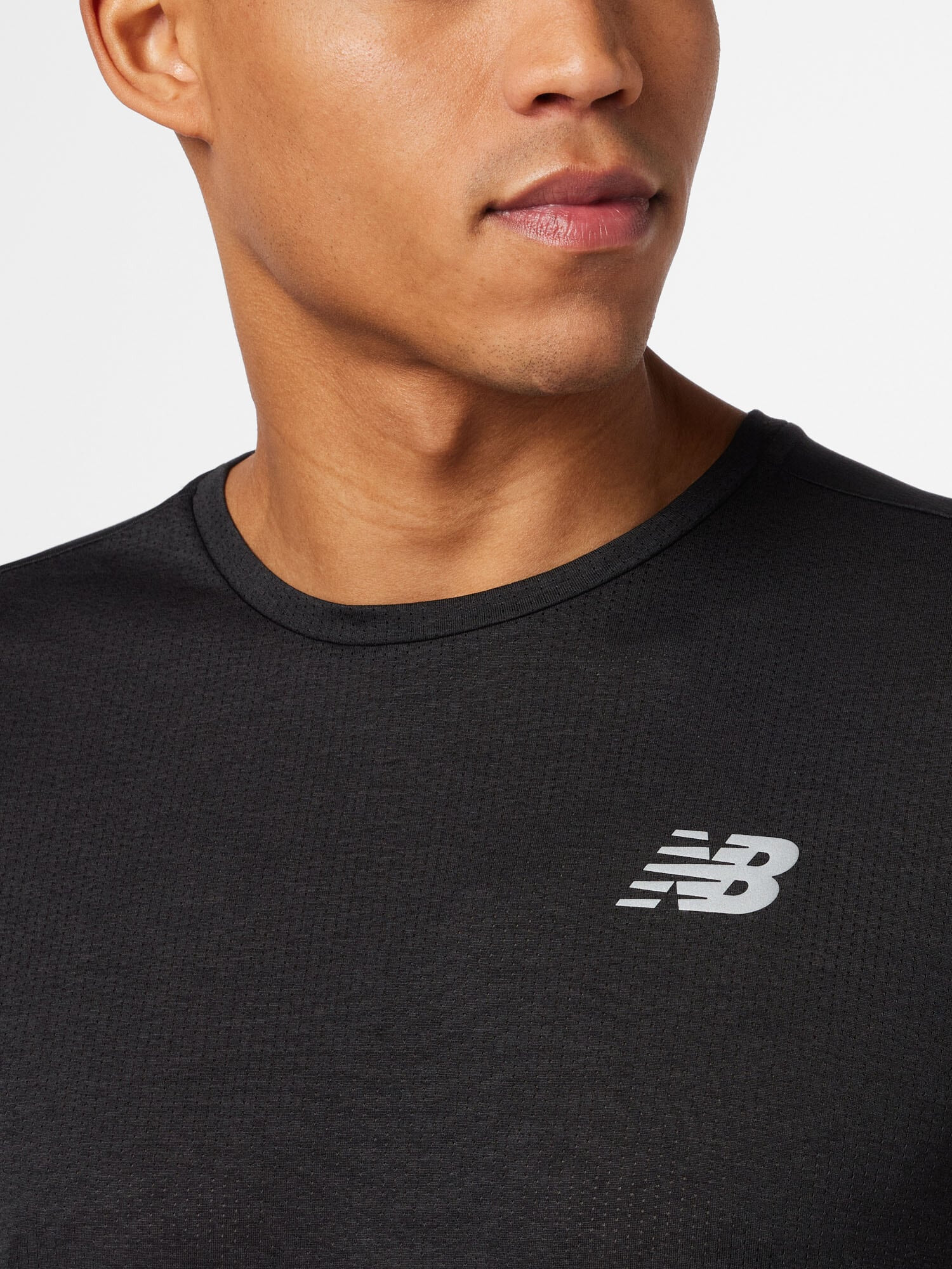 new balance Tricou funcțional gri / negru - Pled.ro