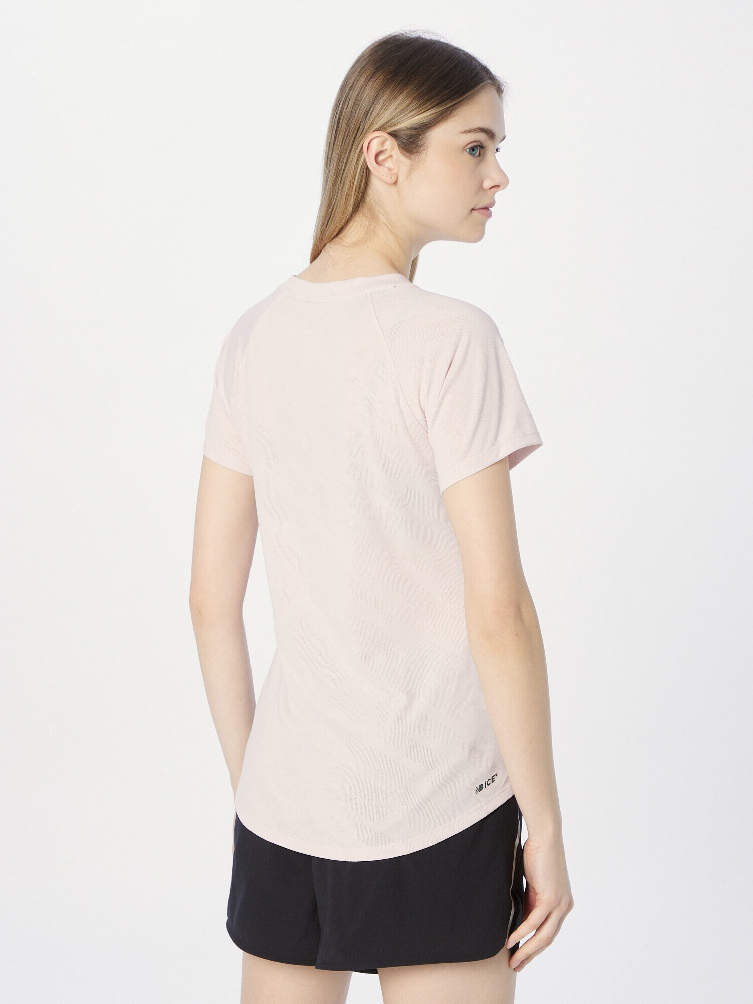 new balance Tricou funcțional rosé / negru - Pled.ro