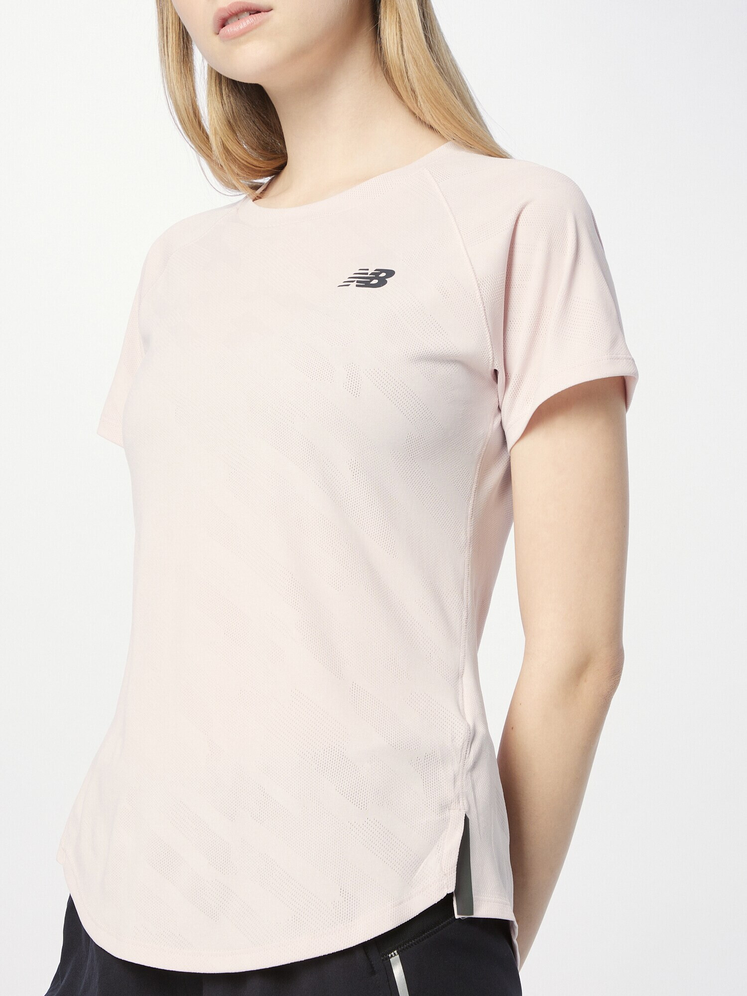 new balance Tricou funcțional rosé / negru - Pled.ro