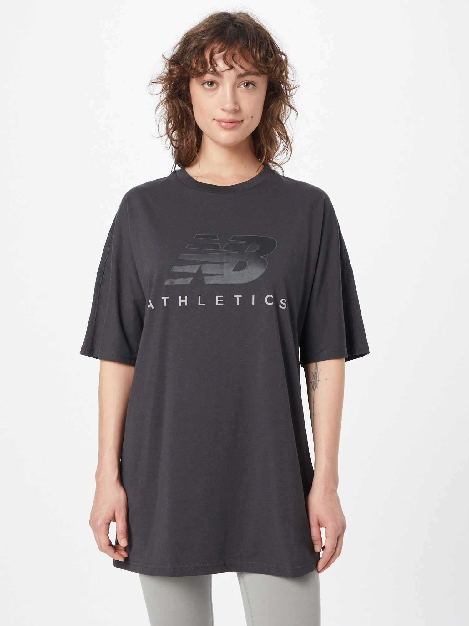 new balance Tricou gri deschis / gri închis / negru - Pled.ro