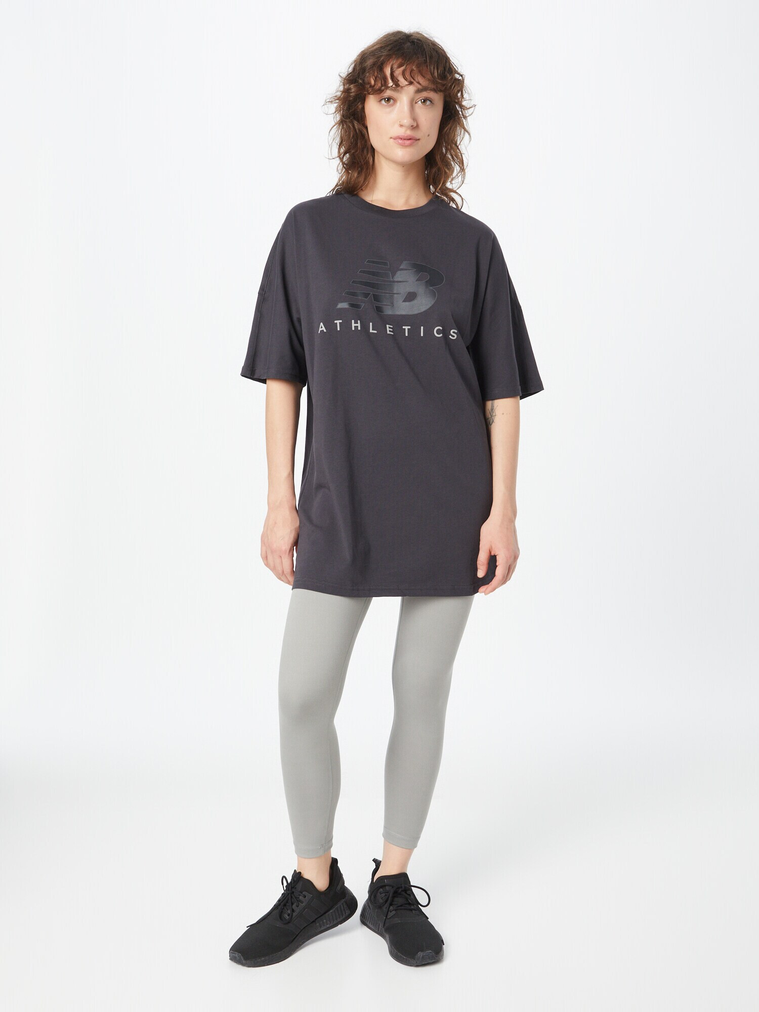 new balance Tricou gri deschis / gri închis / negru - Pled.ro