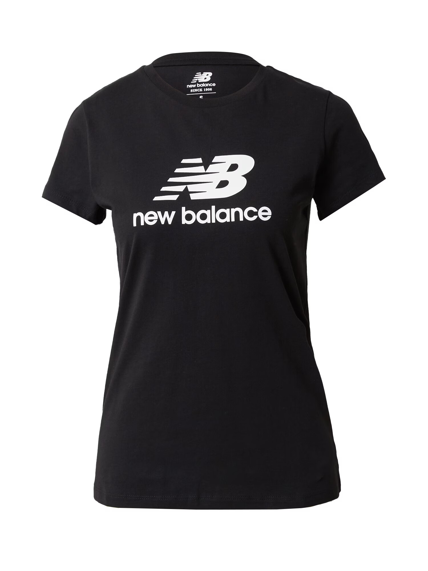 new balance Tricou negru / alb - Pled.ro