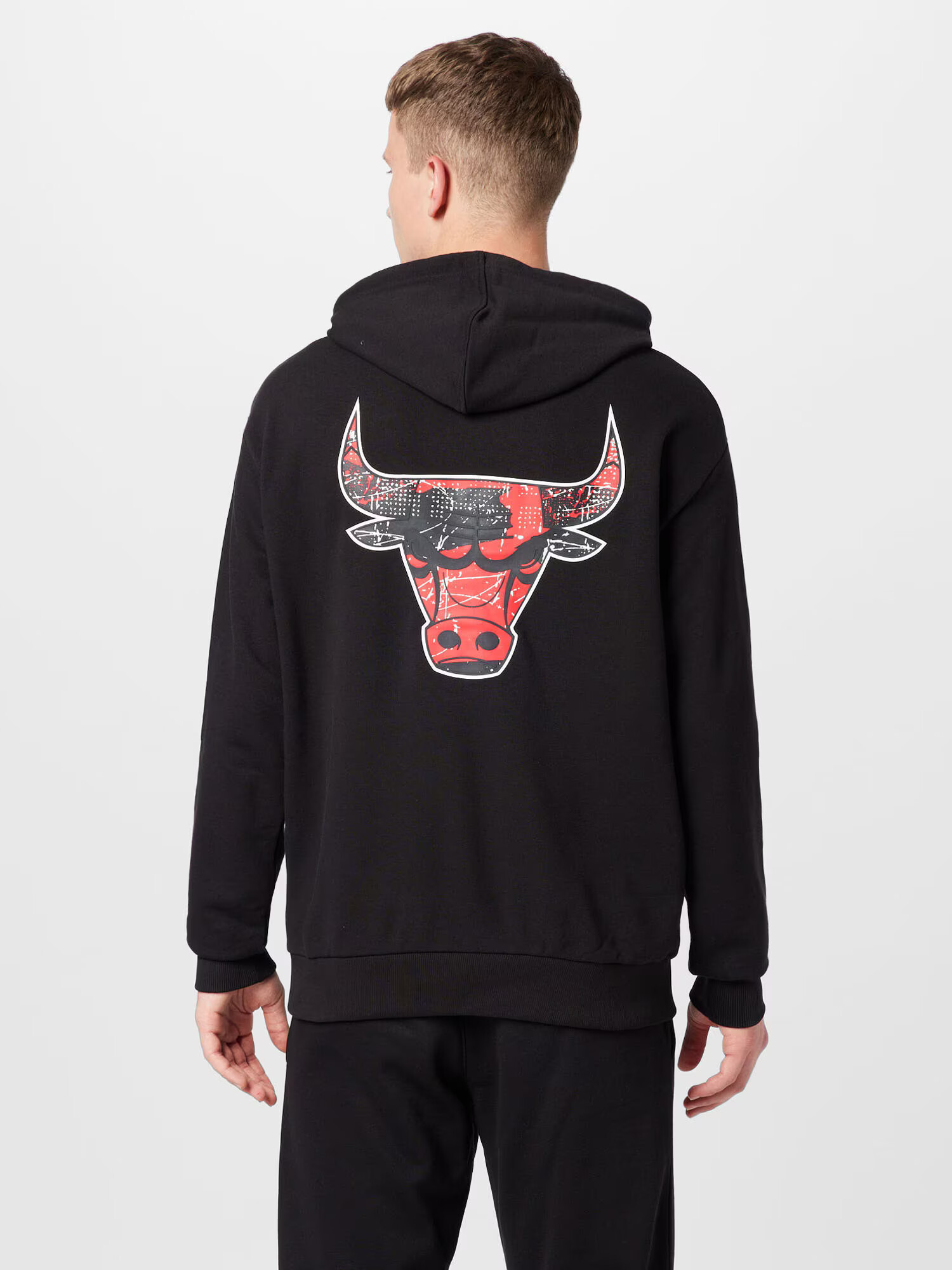 NEW ERA Bluză de molton 'Chicago Bulls' roșu / negru - Pled.ro