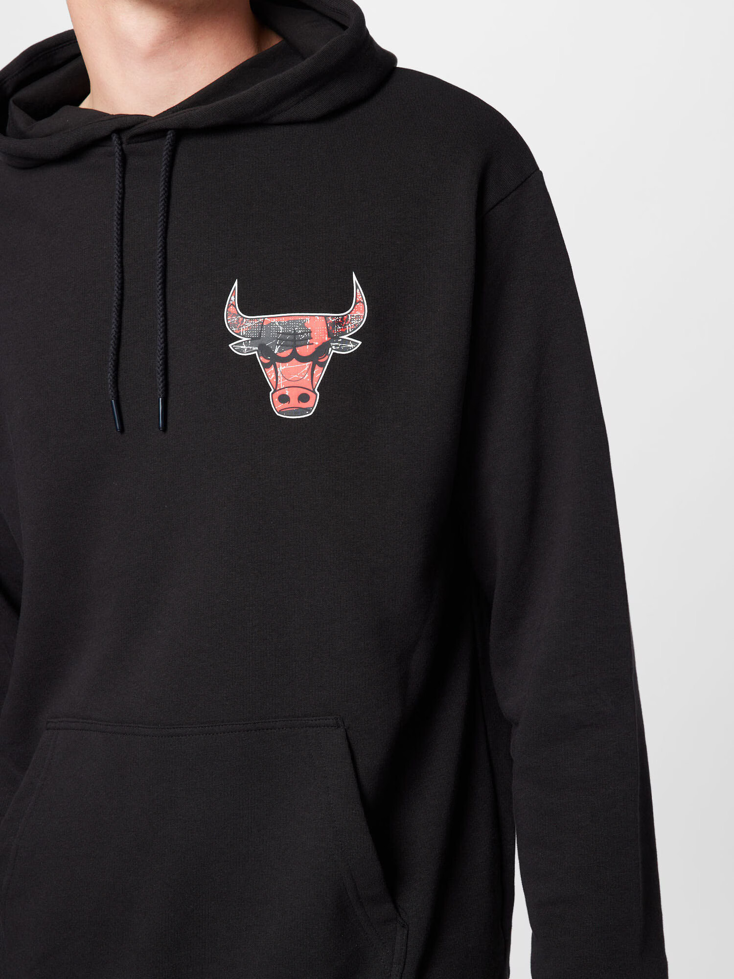 NEW ERA Bluză de molton 'Chicago Bulls' roșu / negru - Pled.ro