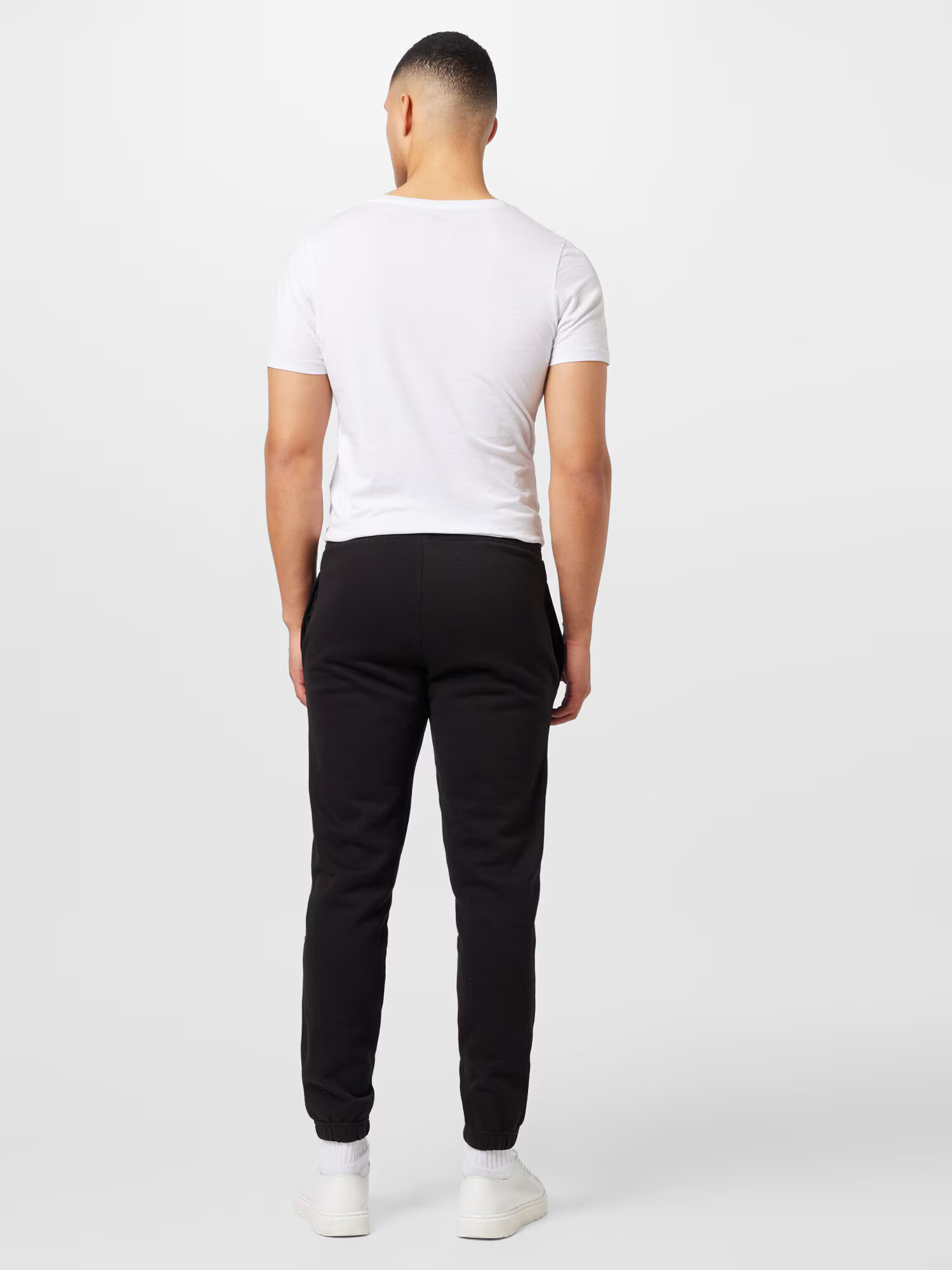 NEW ERA Pantaloni negru / alb - Pled.ro