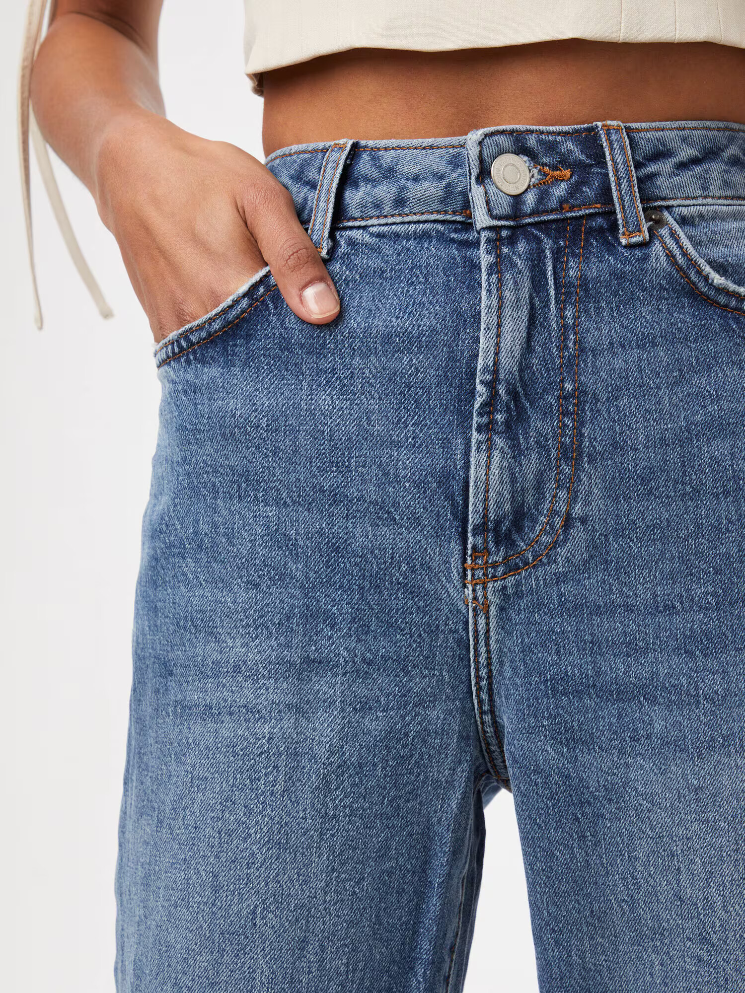 NEW LOOK Jeans 'CHANG STRAIGHT LEG' albastru denim - Pled.ro