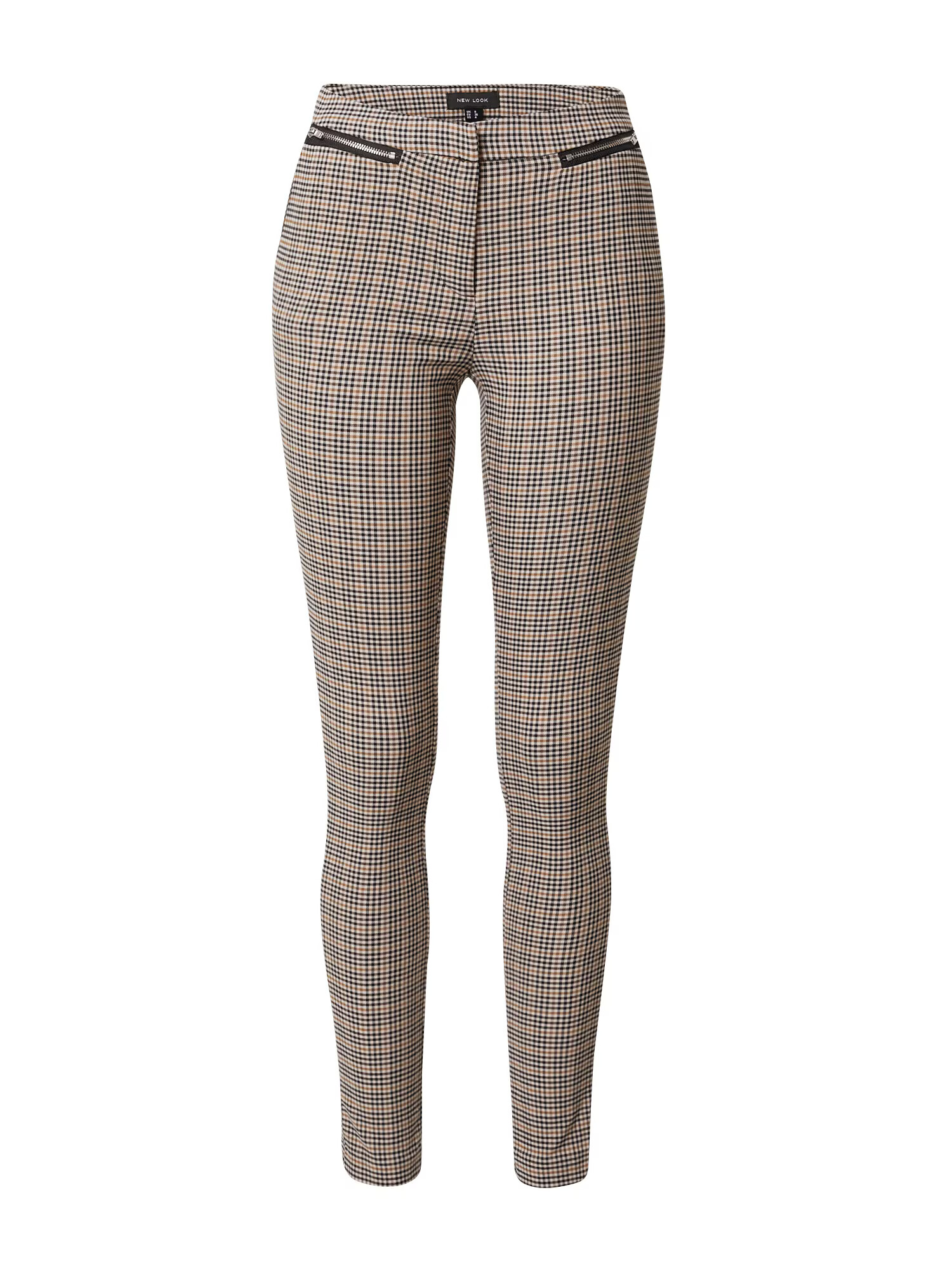 NEW LOOK Pantaloni 'HERI' maro / maro cappuccino / negru - Pled.ro