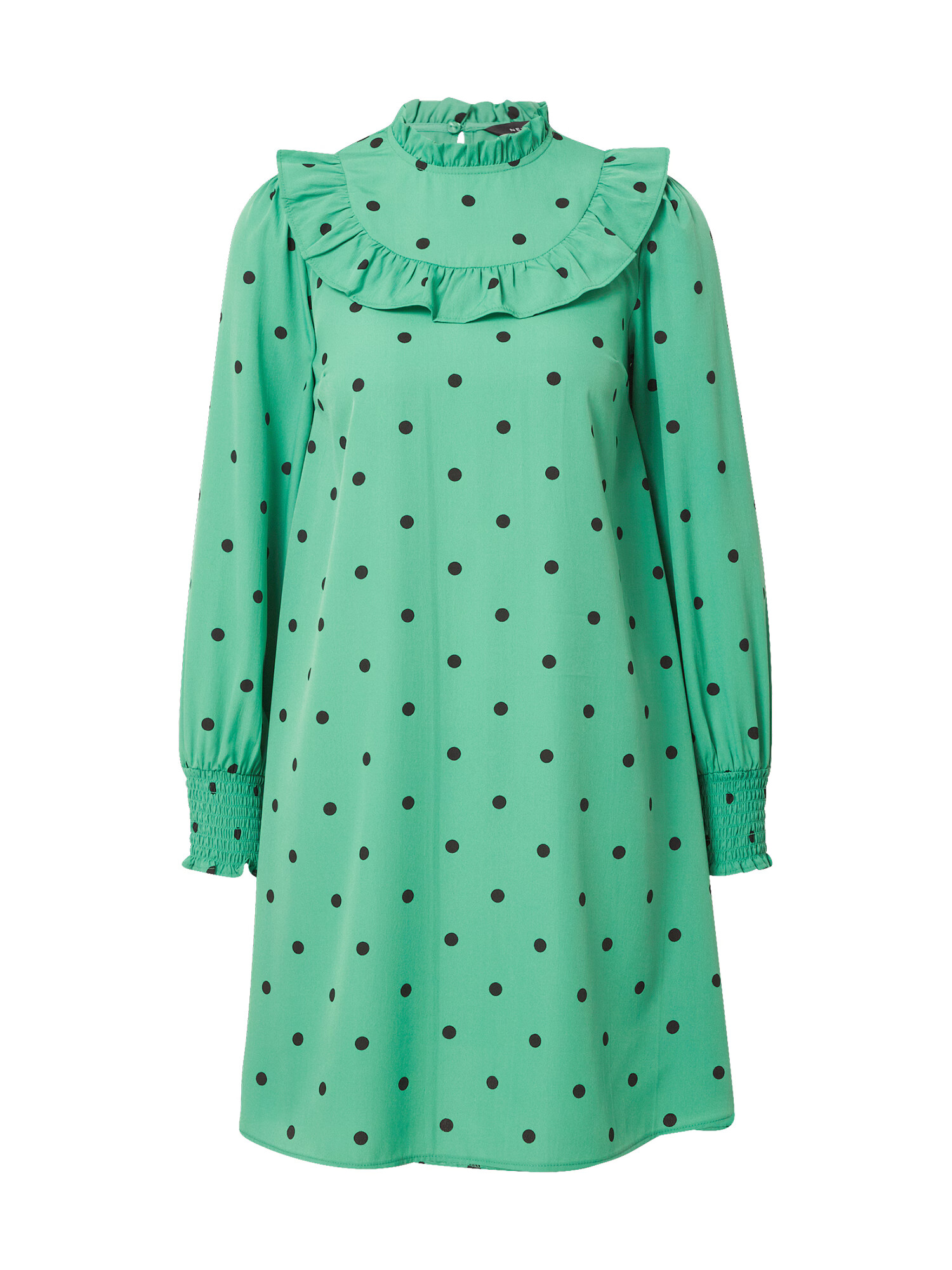 NEW LOOK Rochie tip bluză verde / negru - Pled.ro