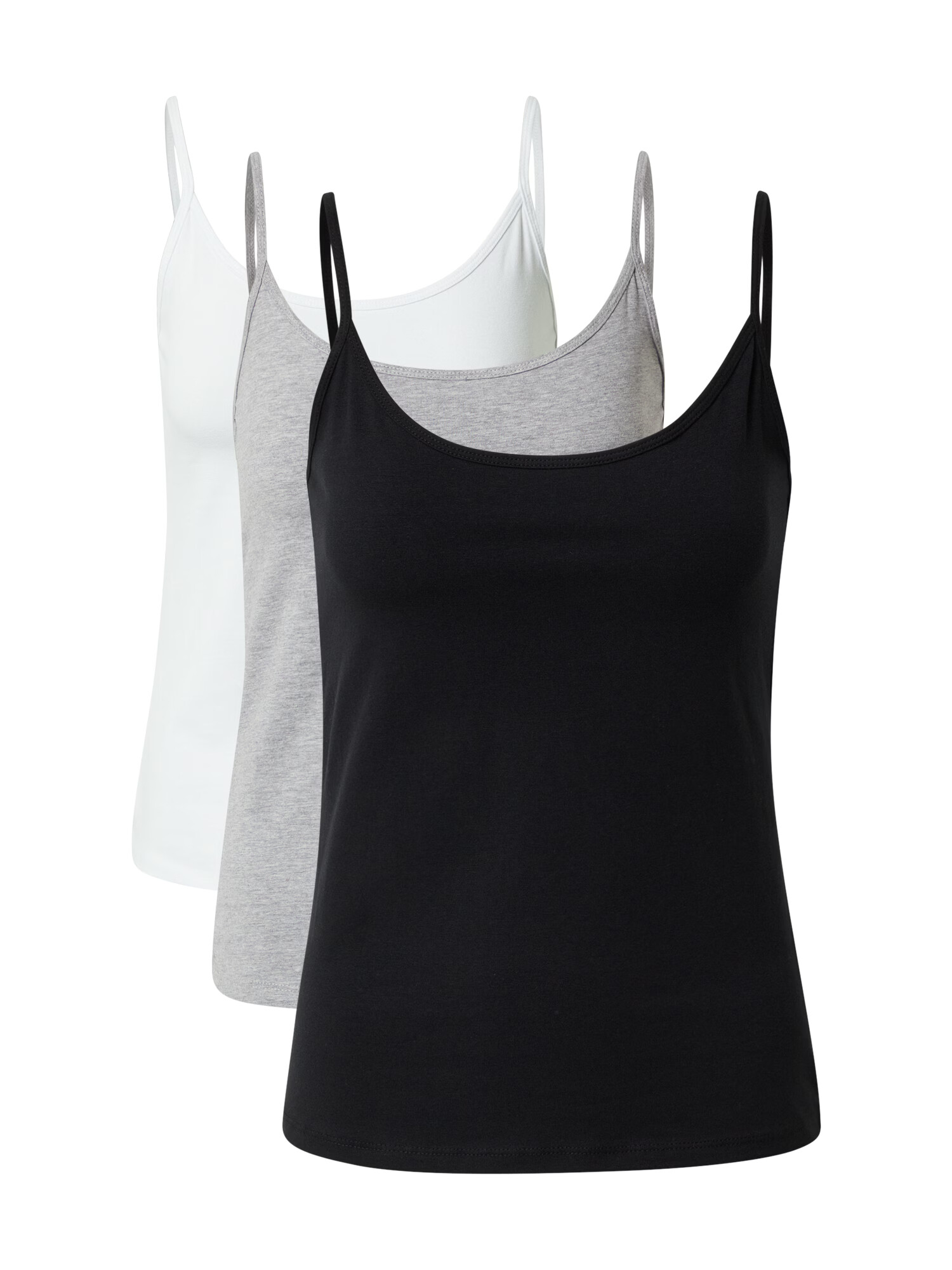 NEW LOOK Top gri amestecat / negru / alb - Pled.ro