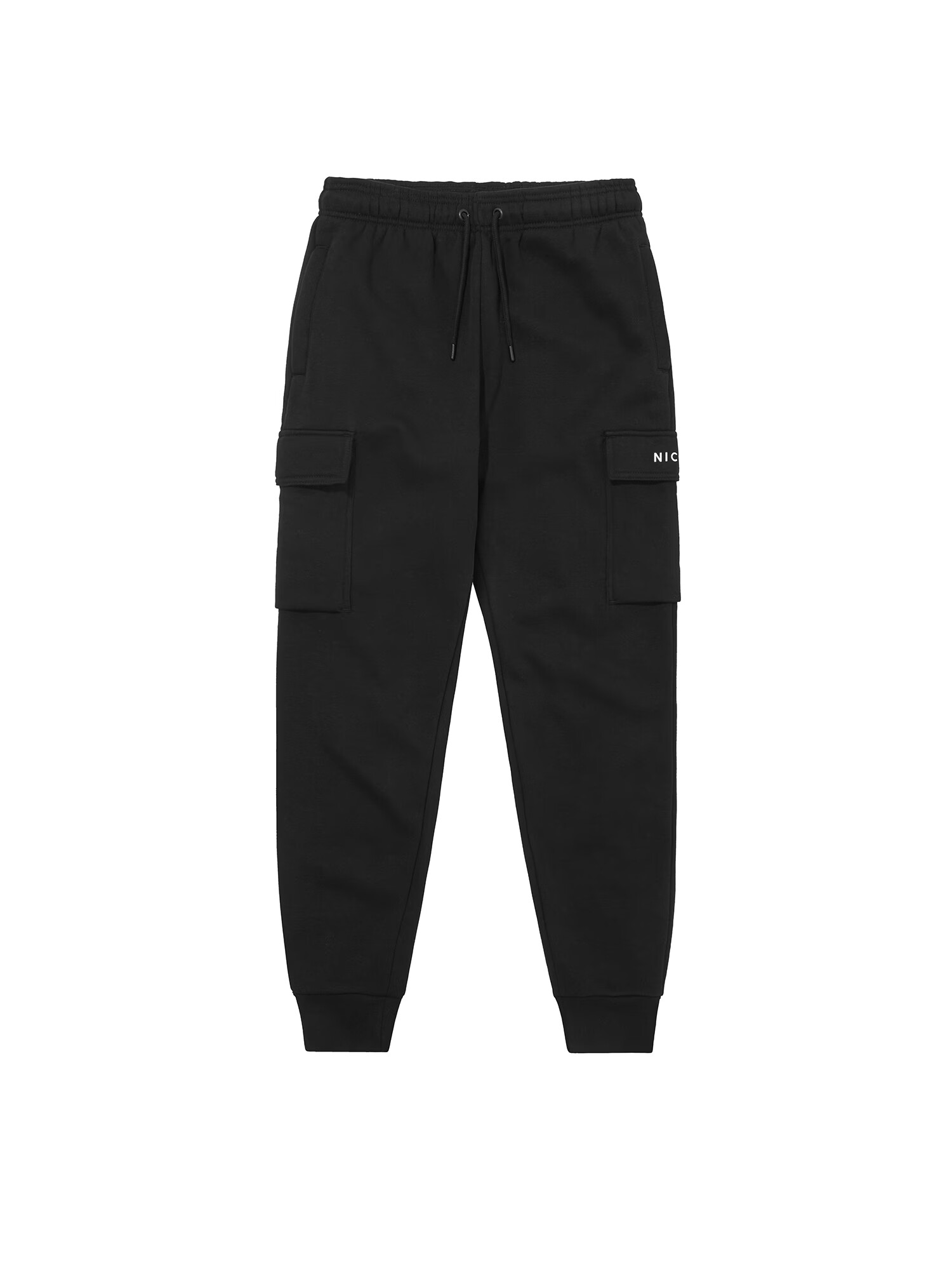 Nicce Pantaloni cu buzunare negru / alb - Pled.ro