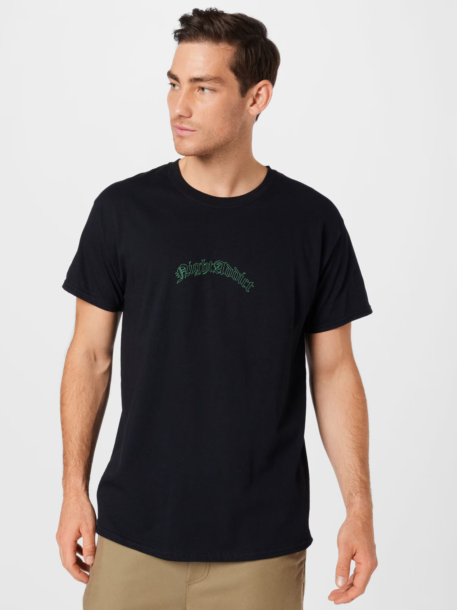 Night Addict Tricou verde / negru - Pled.ro