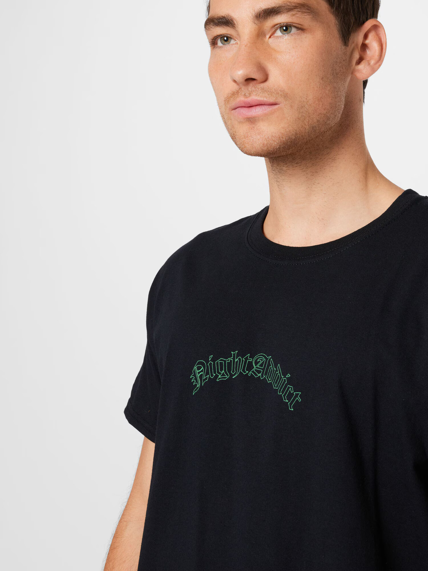 Night Addict Tricou verde / negru - Pled.ro