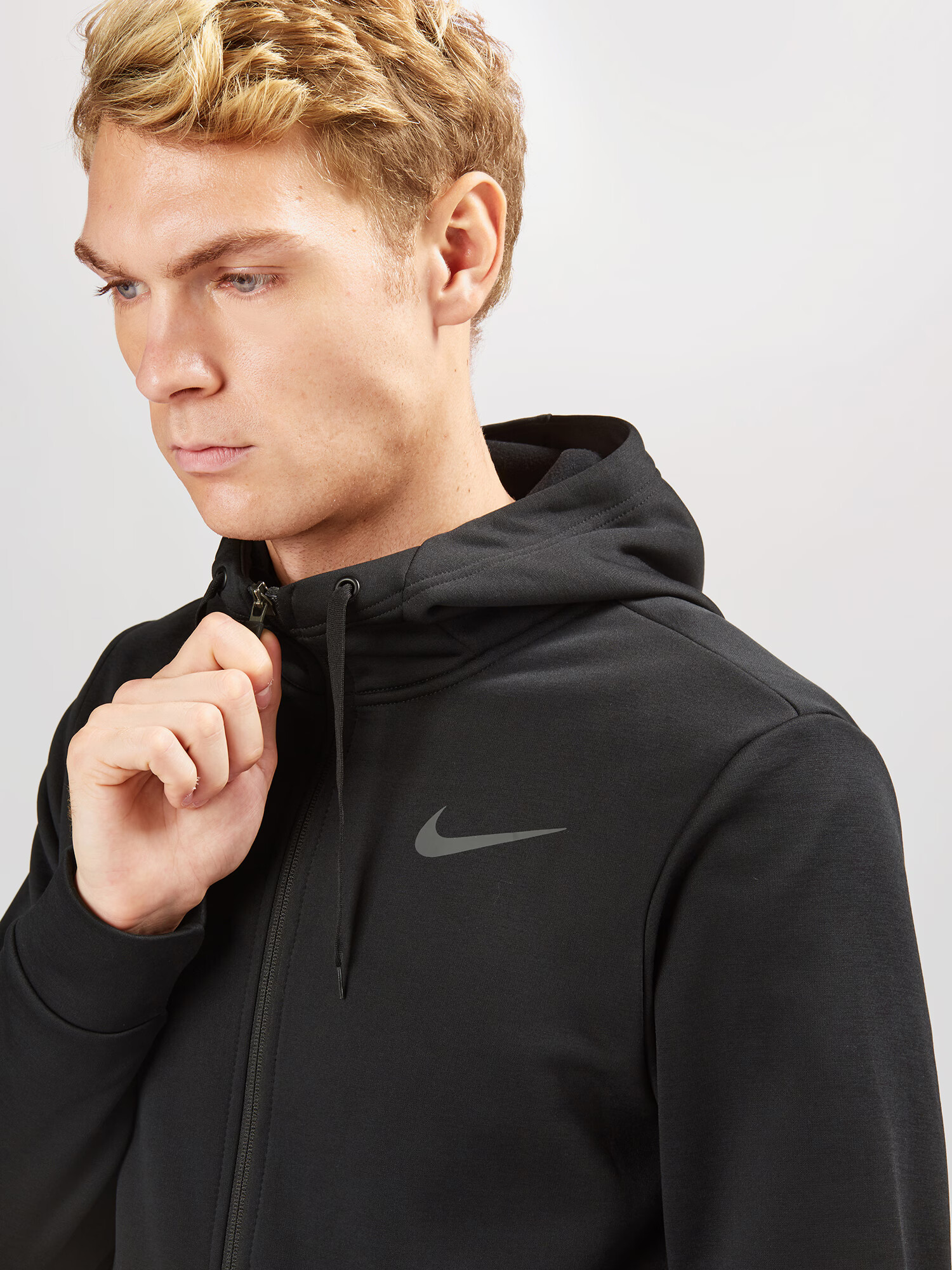 NIKE Bluză cu fermoar sport negru - Pled.ro