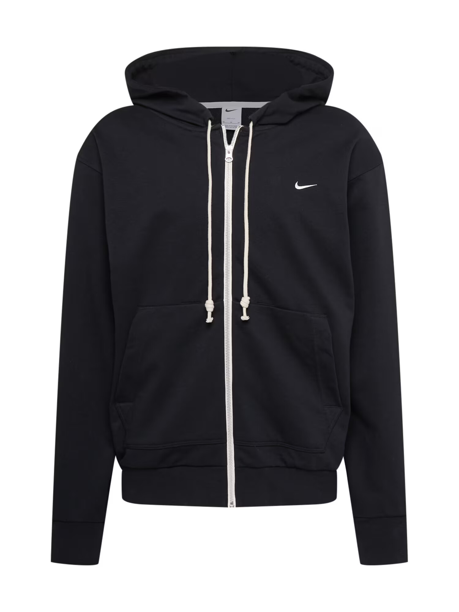 NIKE Bluză cu fermoar sport negru / alb - Pled.ro