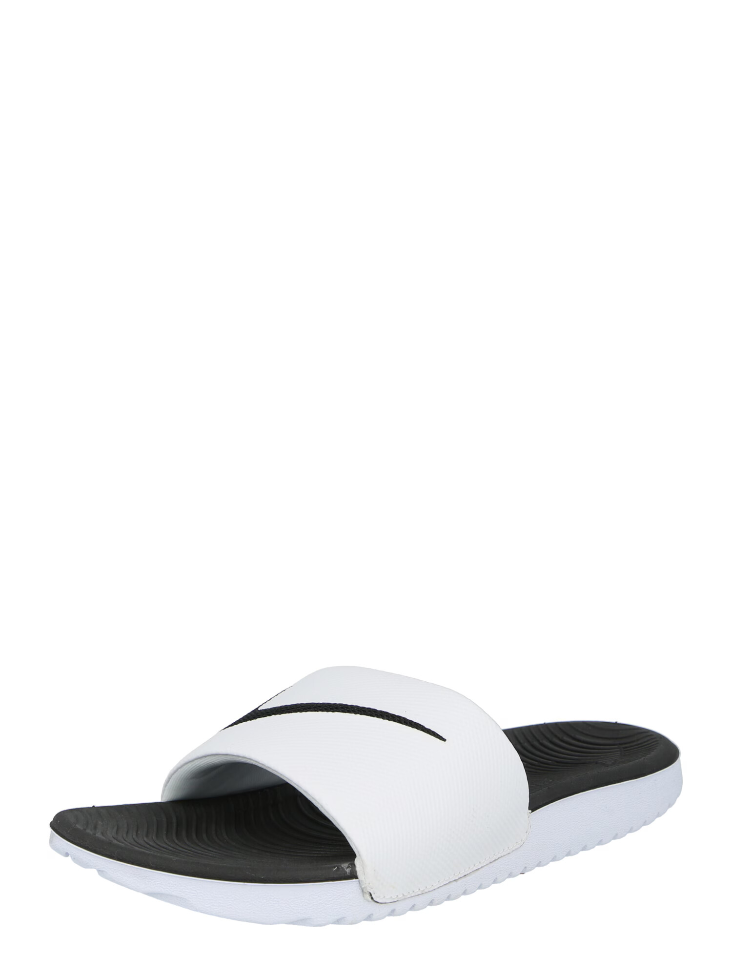 NIKE Flip-flops 'Kawa' negru / alb - Pled.ro