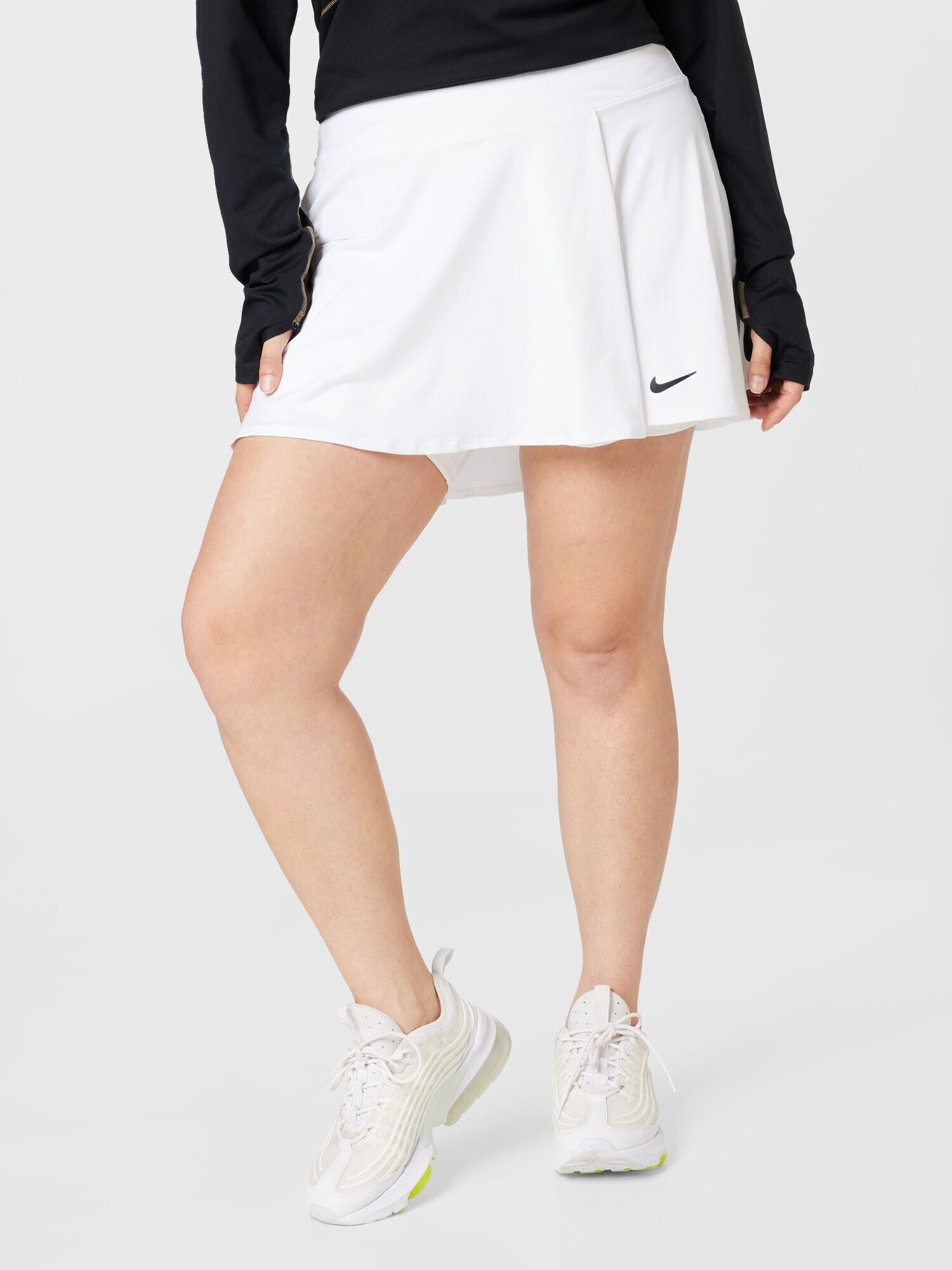 Nike Sportswear Fustă sport negru / alb - Pled.ro