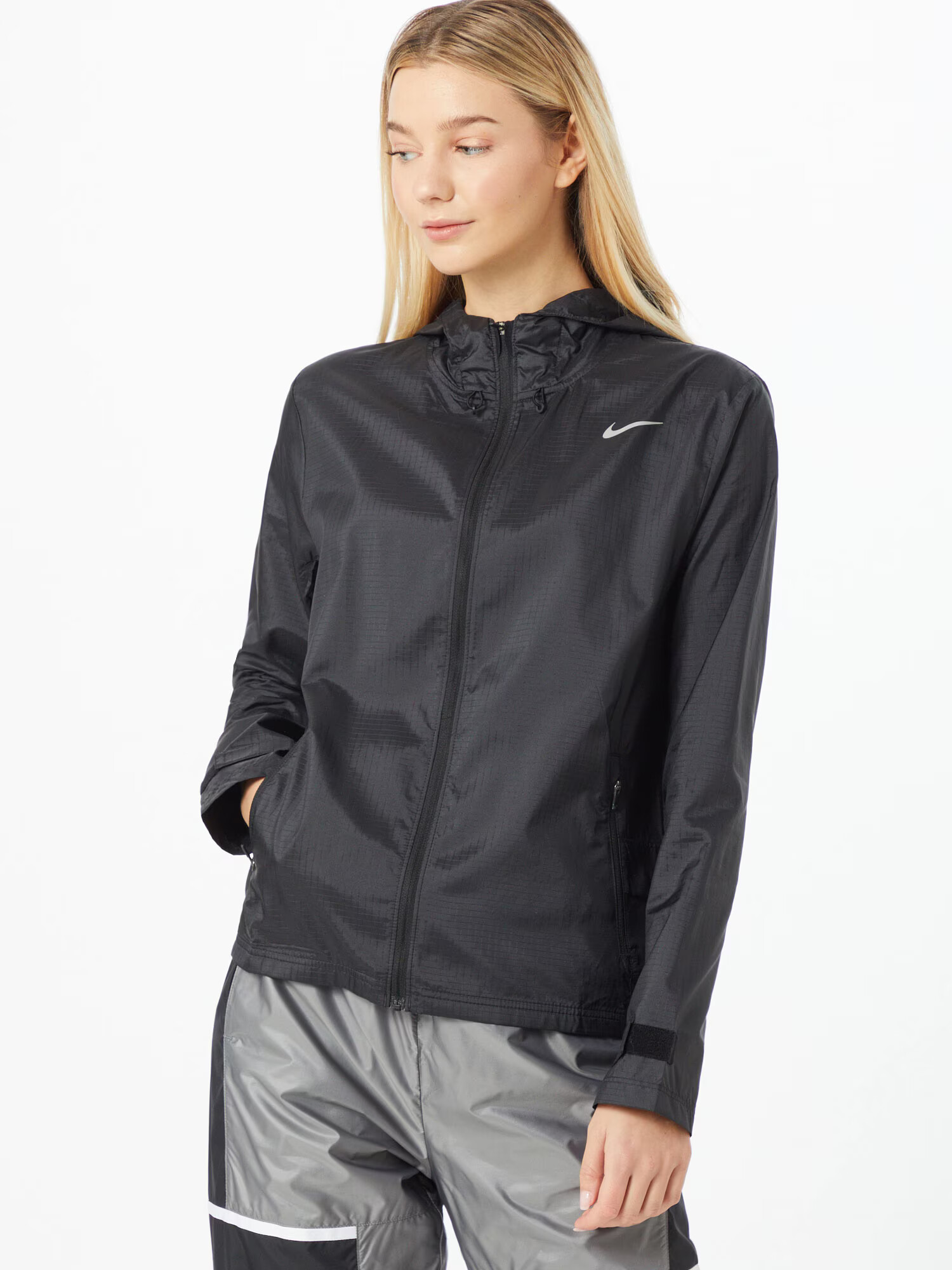 NIKE Geacă sport 'Essential' negru / alb - Pled.ro