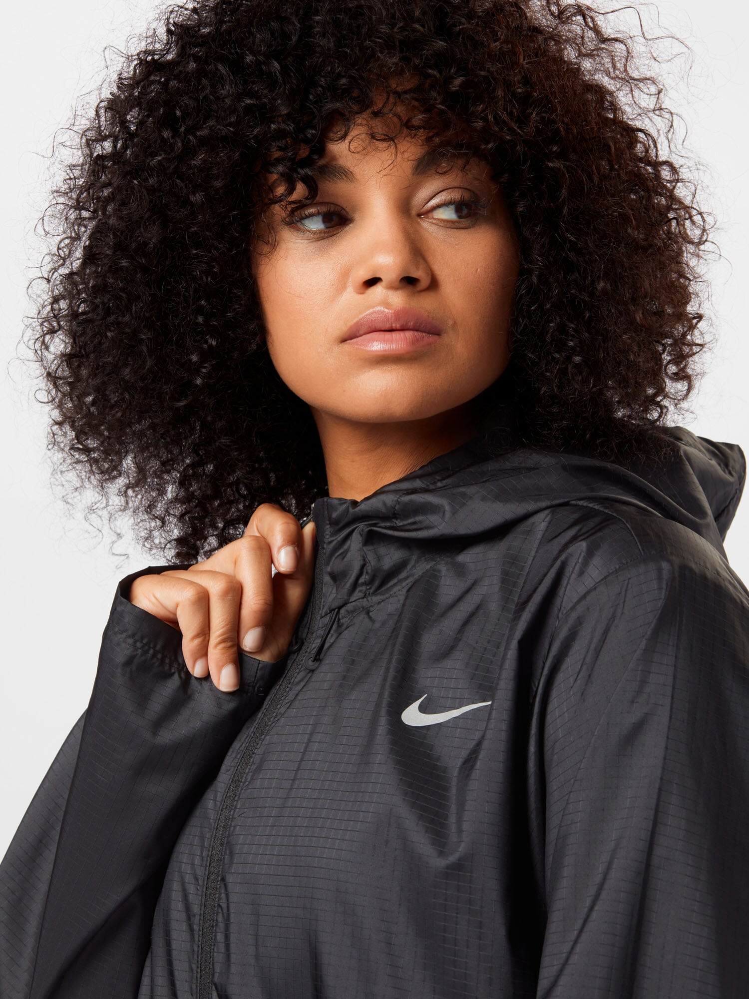 Nike Sportswear Geacă sport negru / alb - Pled.ro