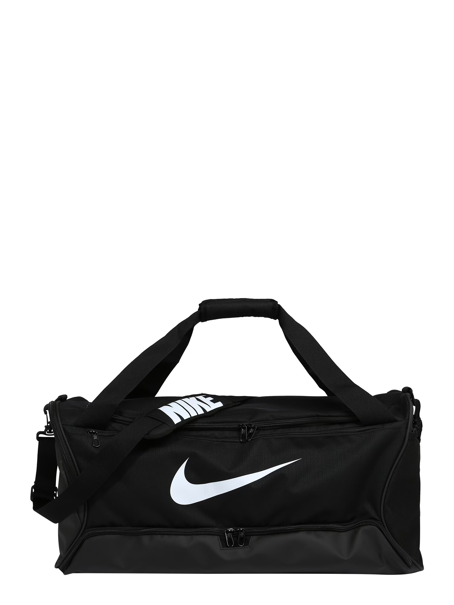 NIKE Geantă sport 'Brasilia 9.5' negru / alb - Pled.ro