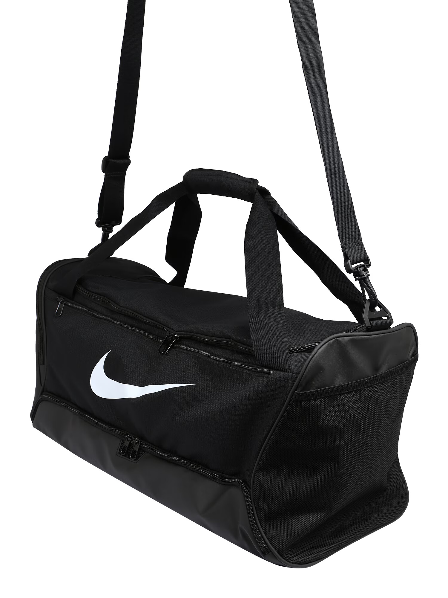 NIKE Geantă sport 'Brasilia 9.5' negru / alb - Pled.ro