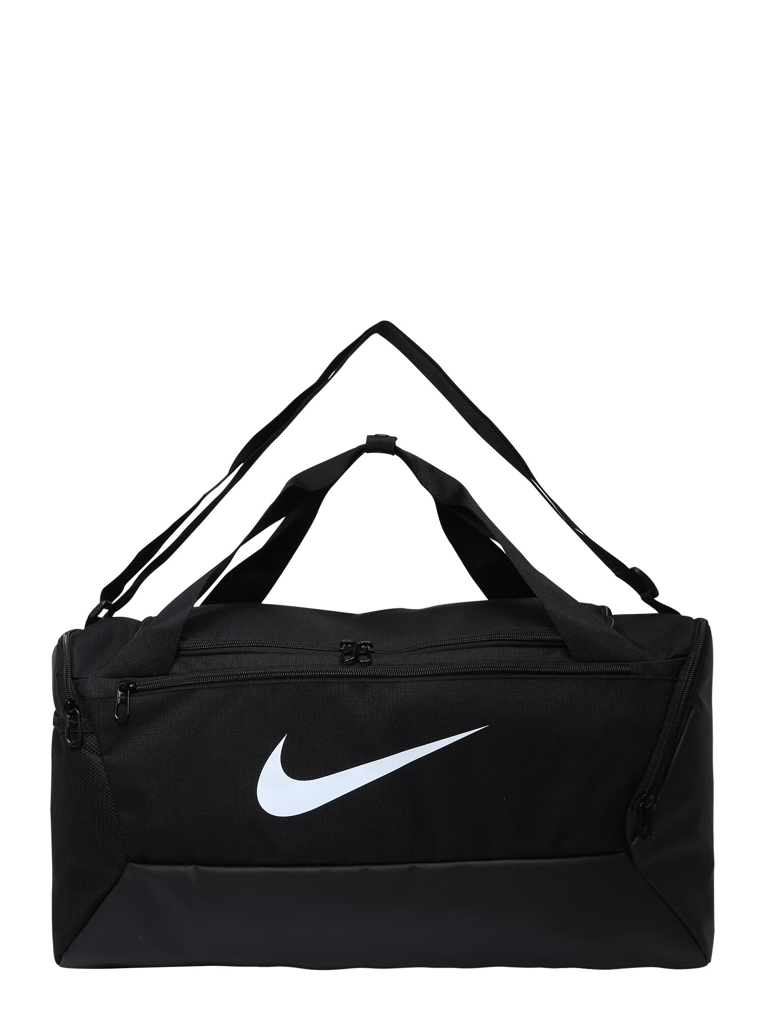 NIKE Geantă sport 'Brasilia 9.5' negru / alb natural - Pled.ro