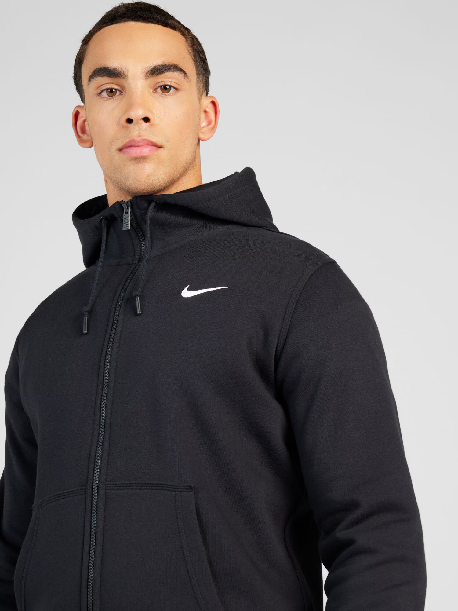 NIKE Bluză cu fermoar sport negru - Pled.ro