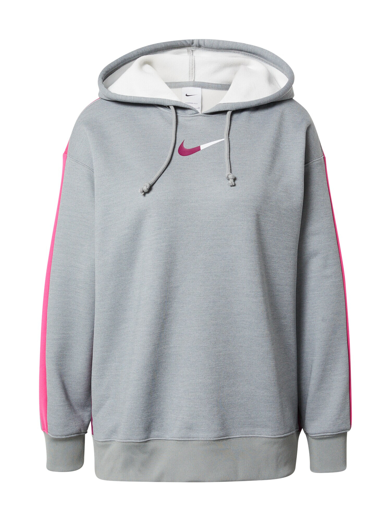 NIKE Hanorac sport 'ALL TIME' gri / fucsia / alb - Pled.ro