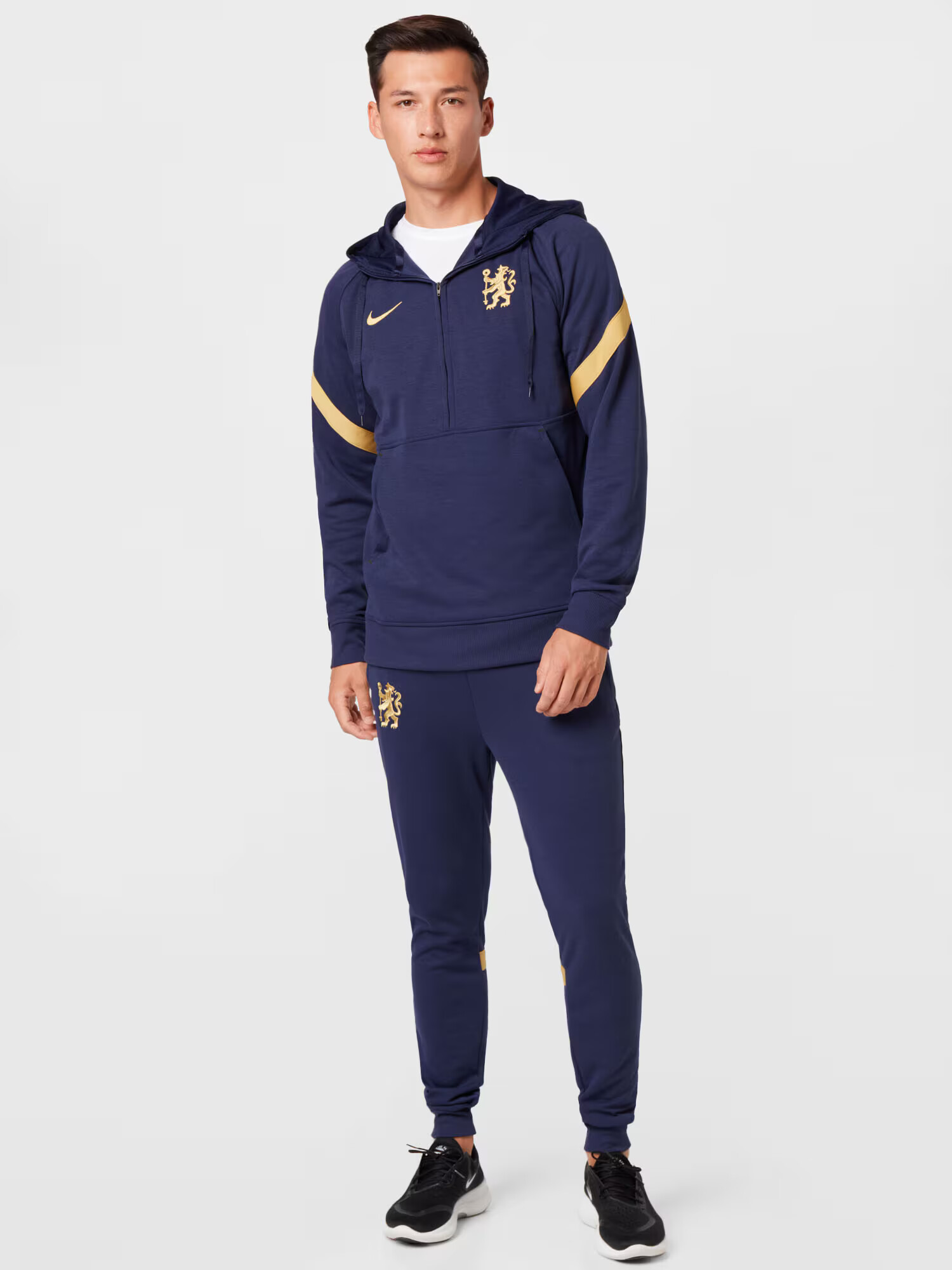 NIKE Hanorac sport 'FC Chelsea' albastru închis / auriu - Pled.ro