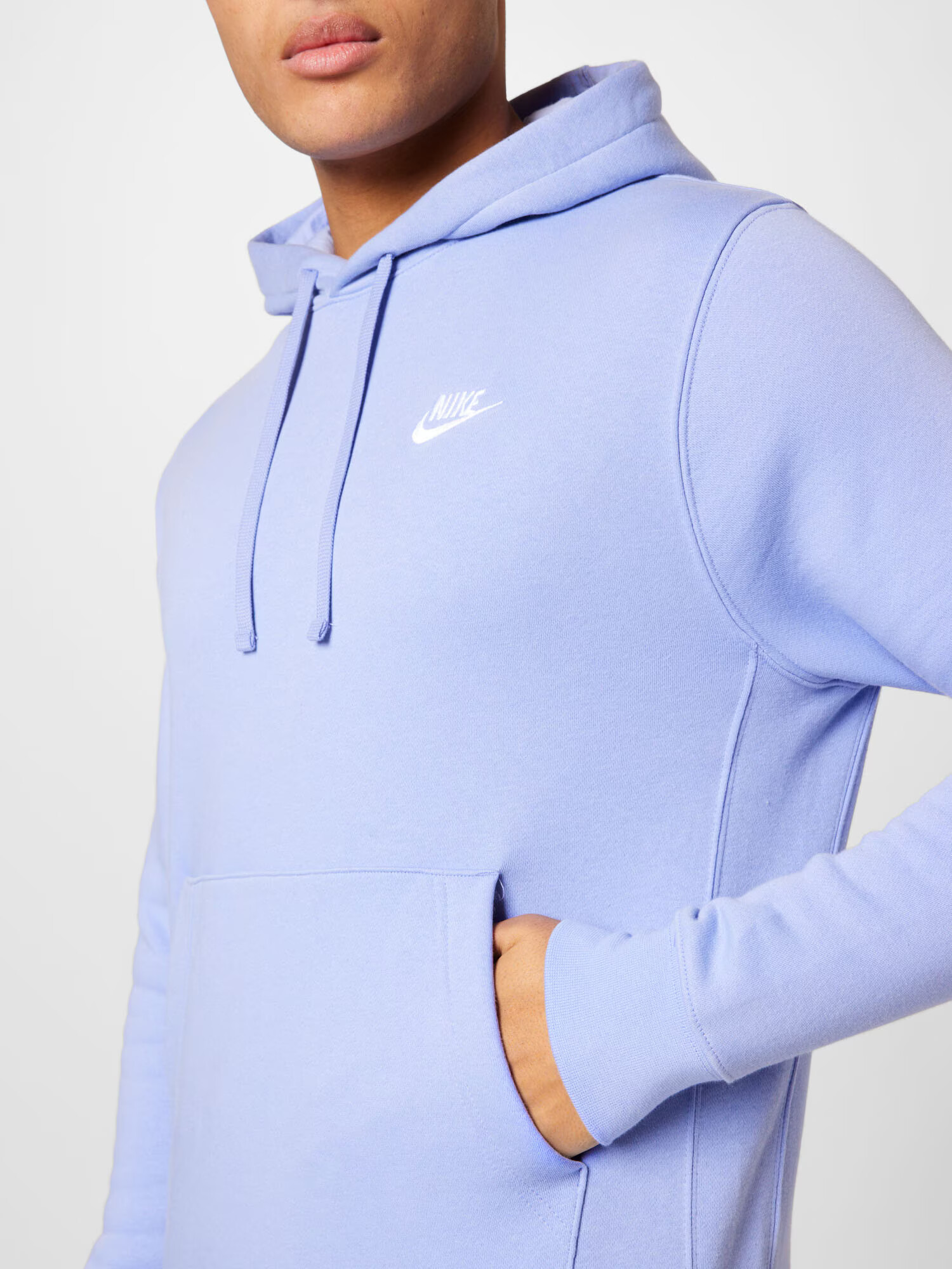 Nike Sportswear Bluză de molton mov deschis / alb - Pled.ro