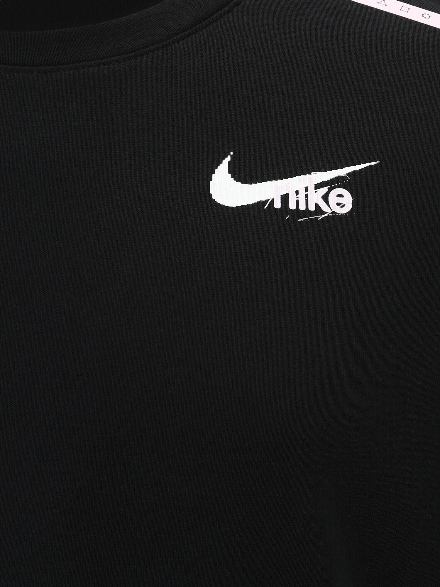 NIKE Hanorac sport negru / alb - Pled.ro