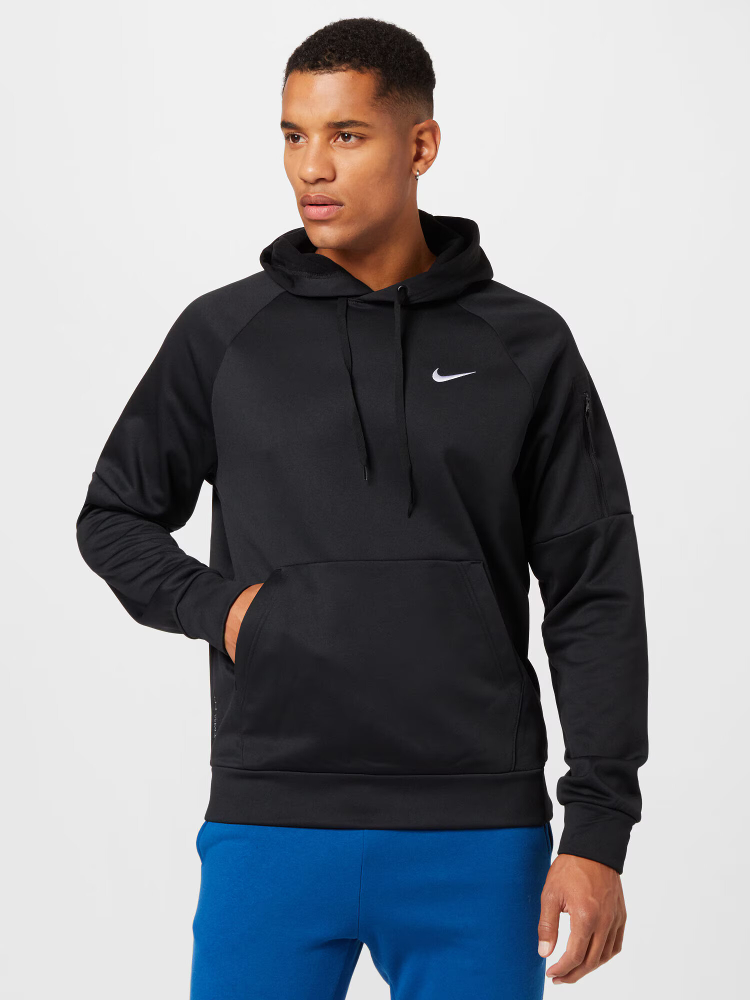 NIKE Hanorac sport negru / alb - Pled.ro