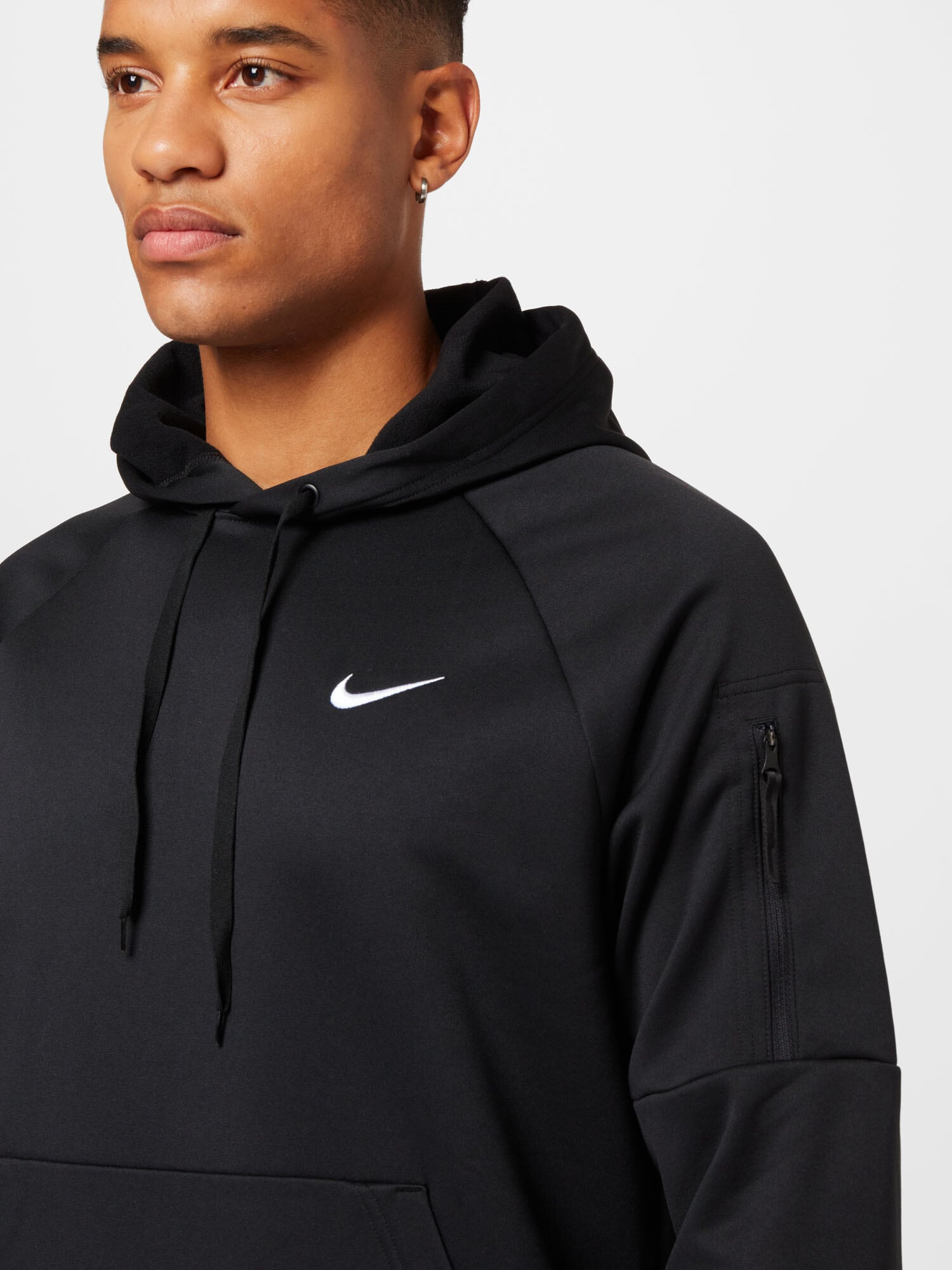 NIKE Hanorac sport negru / alb - Pled.ro