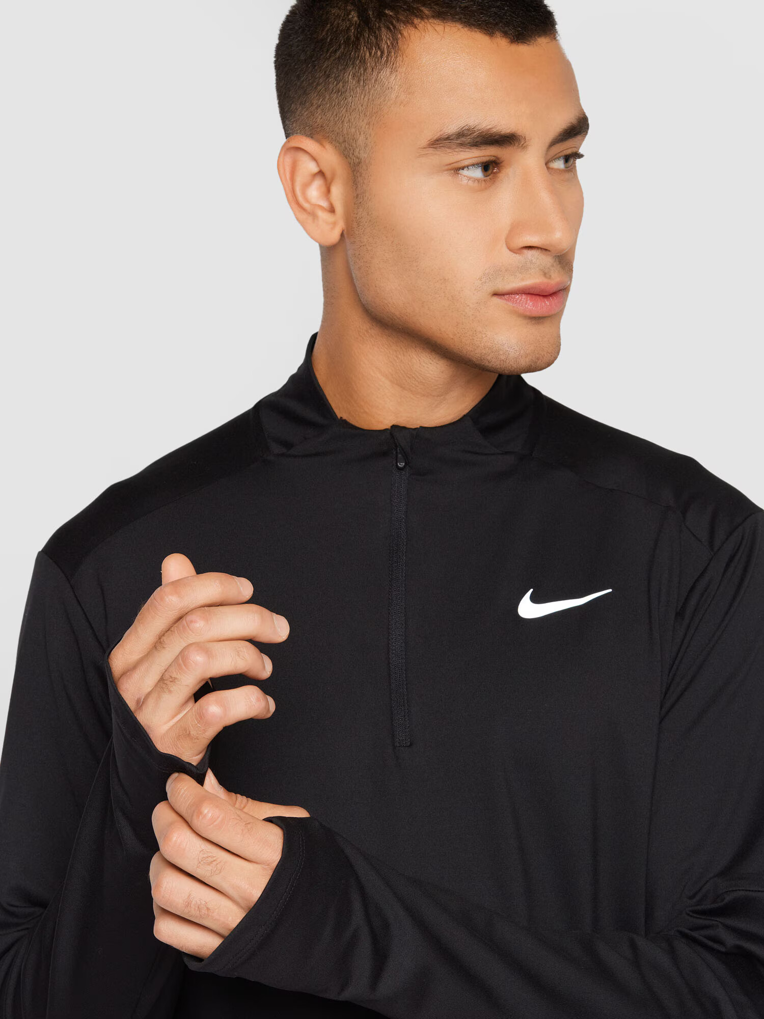 NIKE Hanorac sport negru / alb - Pled.ro