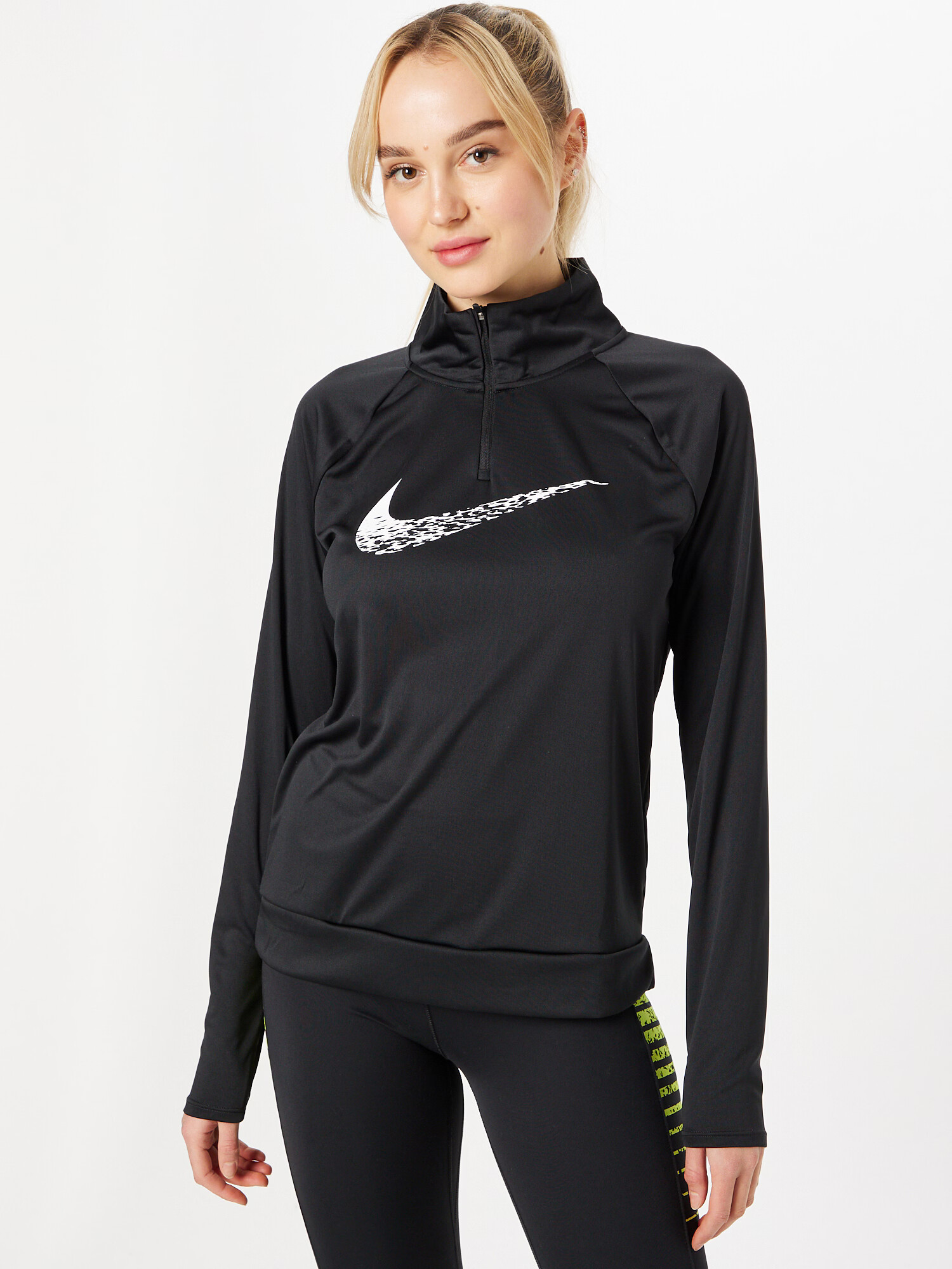 NIKE Hanorac sport negru / alb - Pled.ro