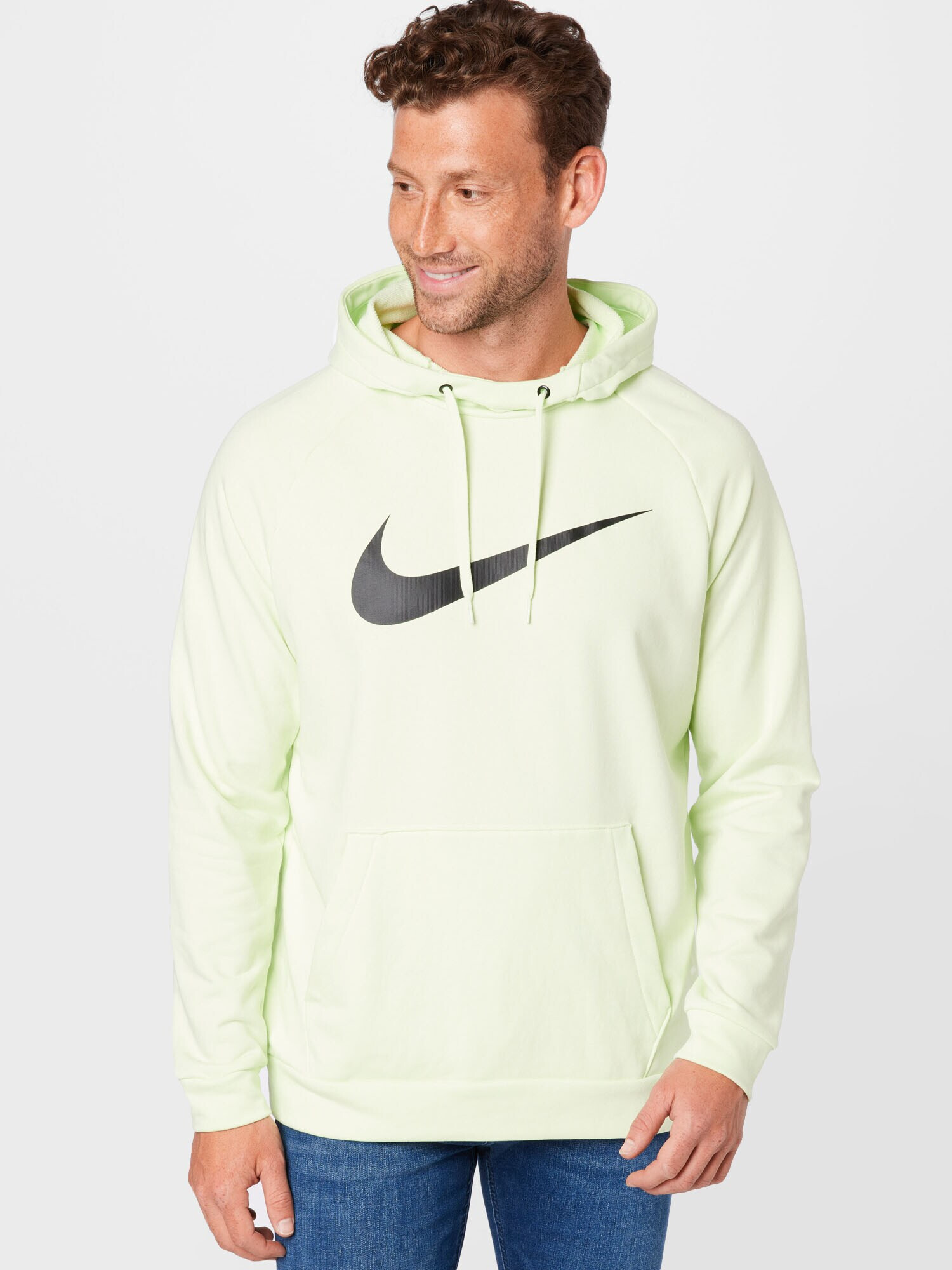 NIKE Hanorac sport verde pastel / negru - Pled.ro