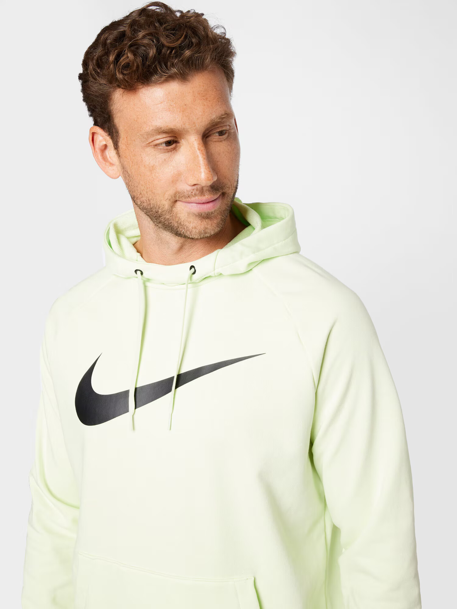 NIKE Hanorac sport verde pastel / negru - Pled.ro