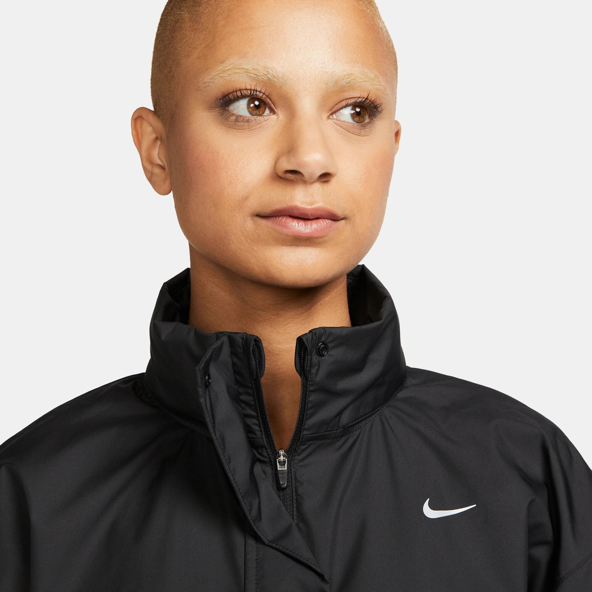 NIKE Geacă sport 'FAST' negru / alb - Pled.ro