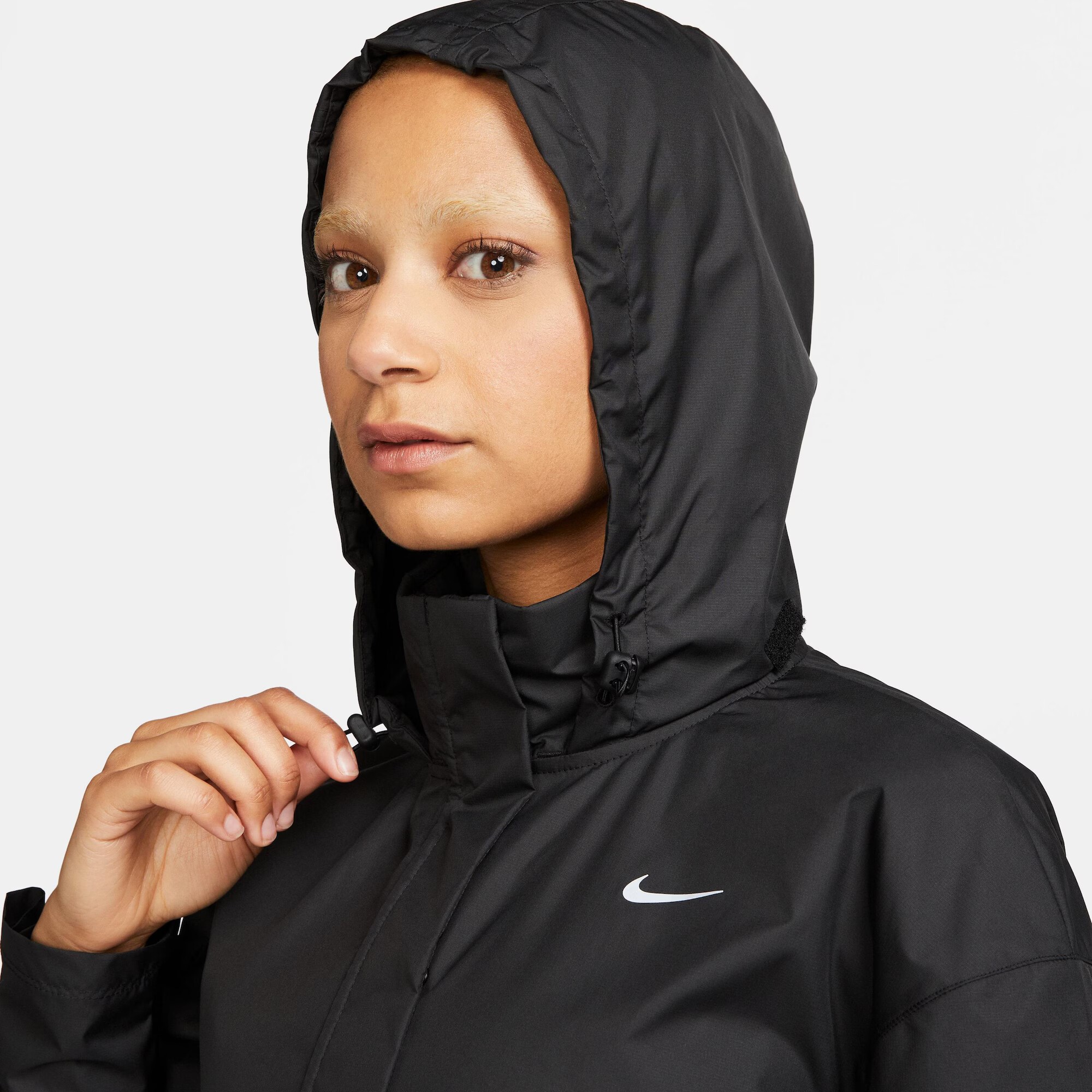 NIKE Geacă sport 'FAST' negru / alb - Pled.ro