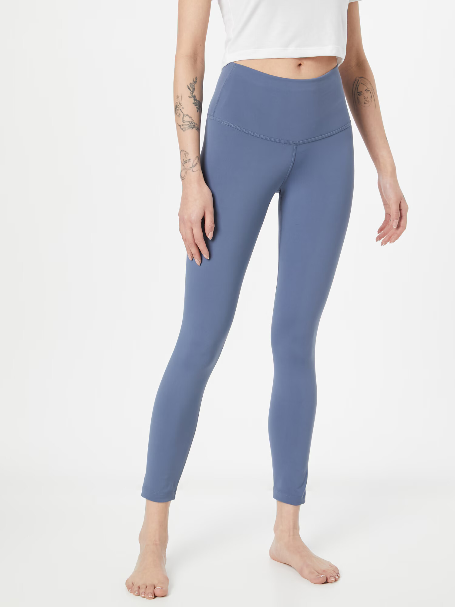 NIKE Leggings albastru porumbel / alb - Pled.ro