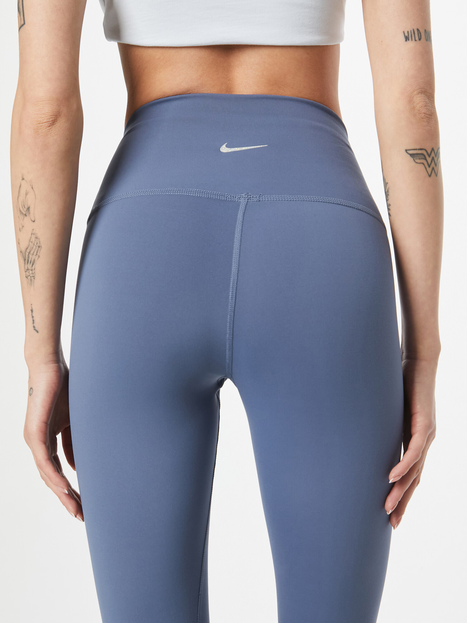 NIKE Leggings albastru porumbel / alb - Pled.ro