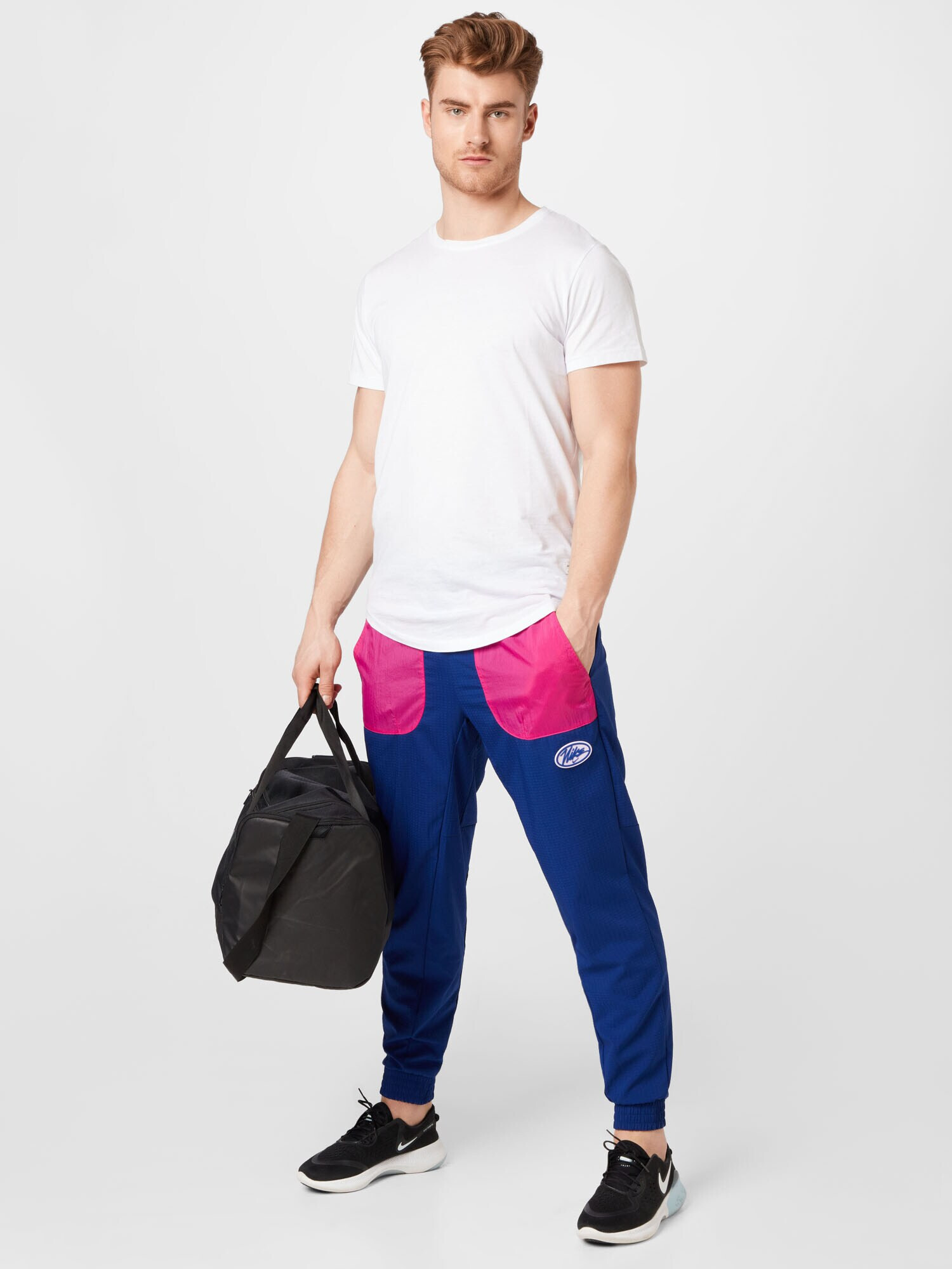 NIKE Pantaloni sport albastru regal / roz - Pled.ro