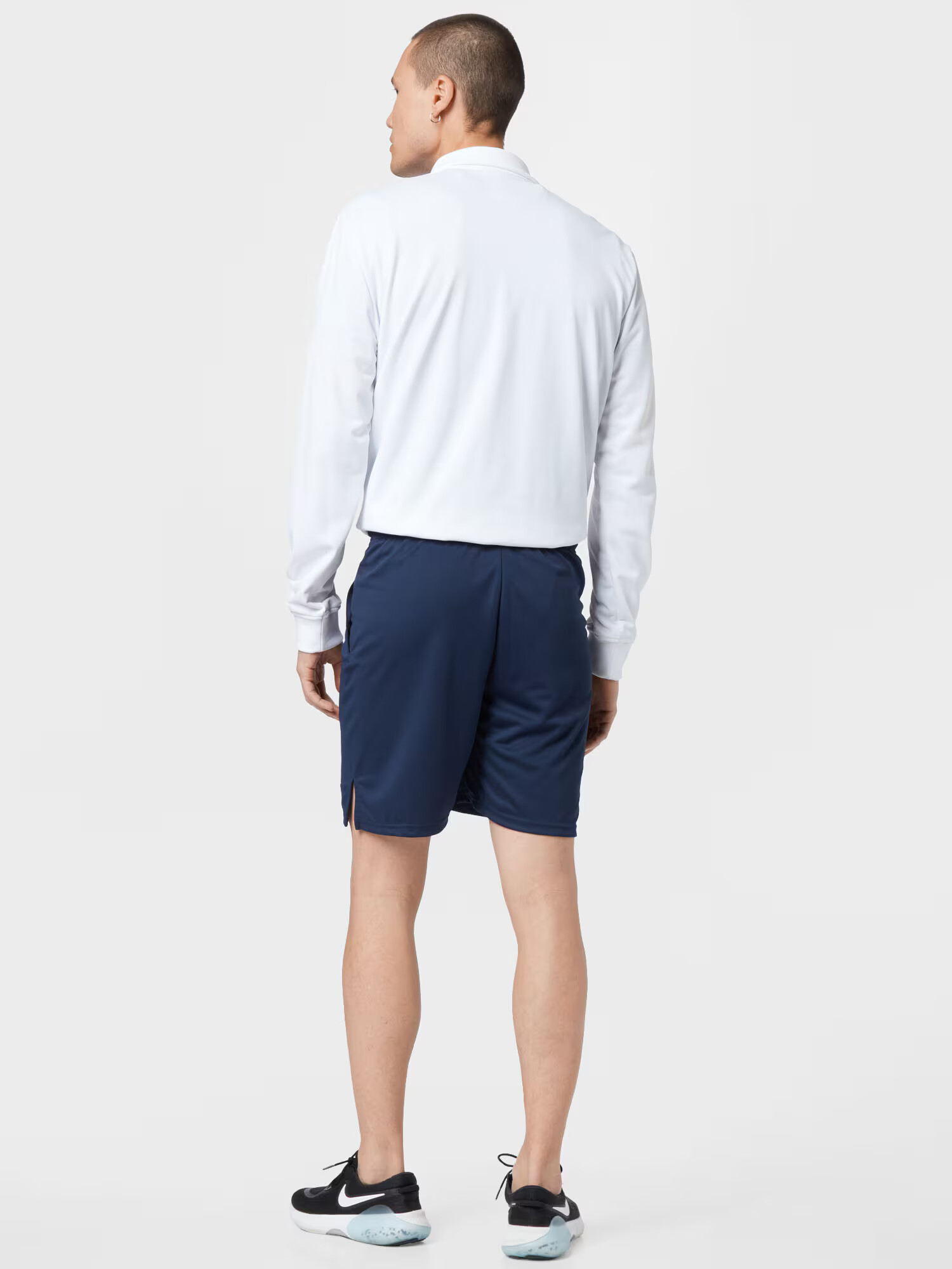 NIKE Pantaloni sport bleumarin / alb - Pled.ro