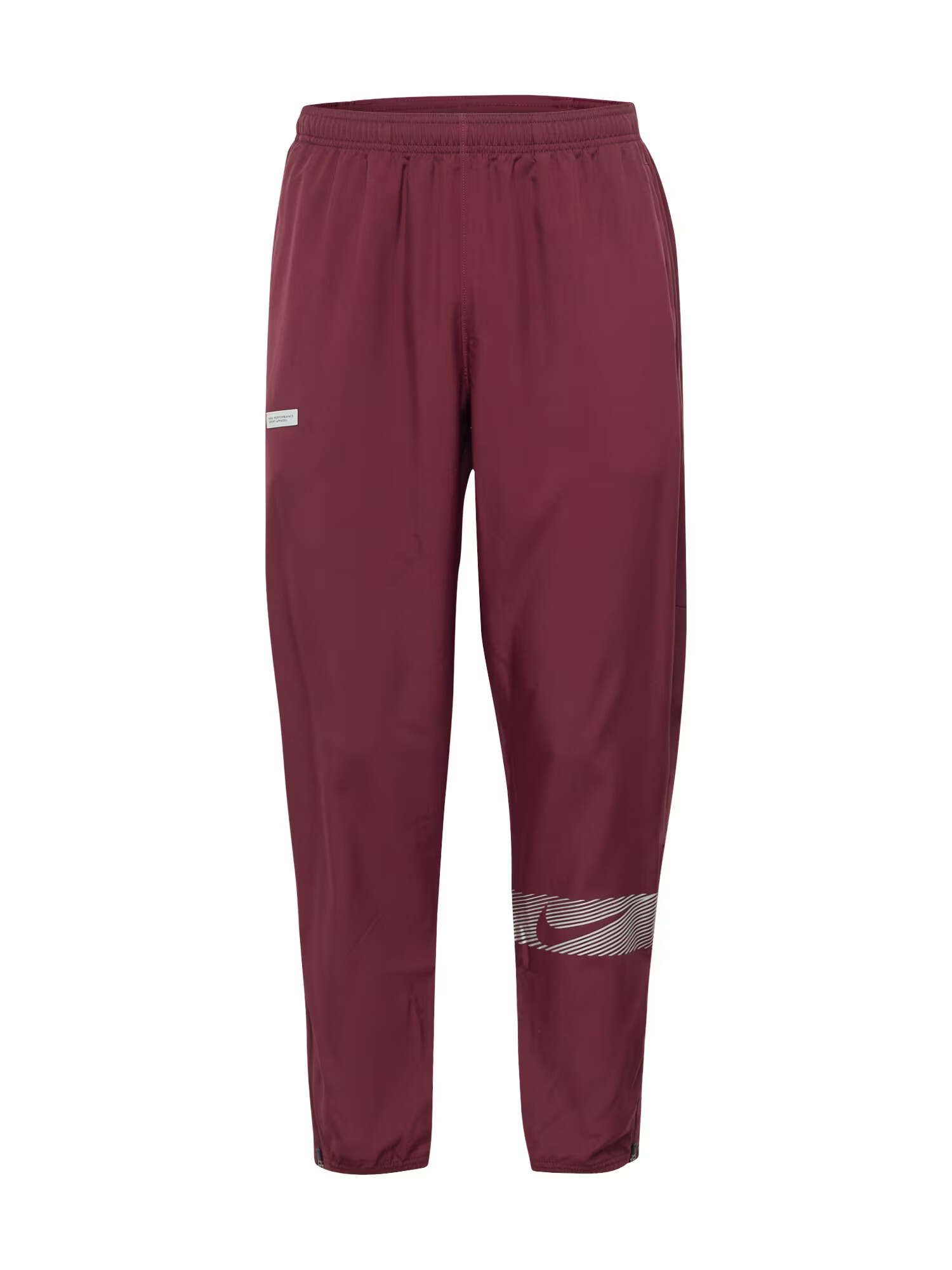 NIKE Pantaloni sport 'FLSH CHLLGR' gri argintiu / roșu vin / alb murdar - Pled.ro