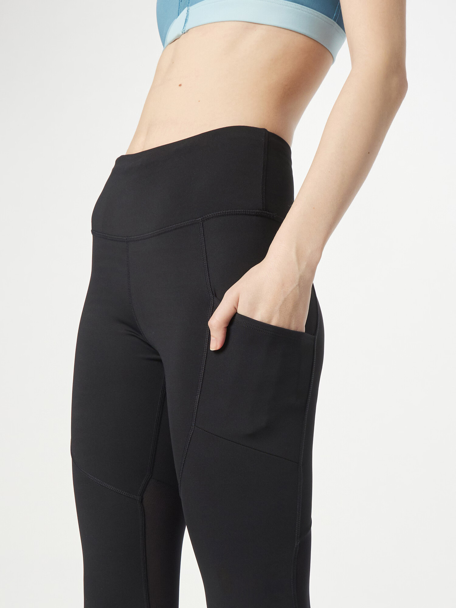 NIKE Pantaloni sport gri deschis / negru - Pled.ro