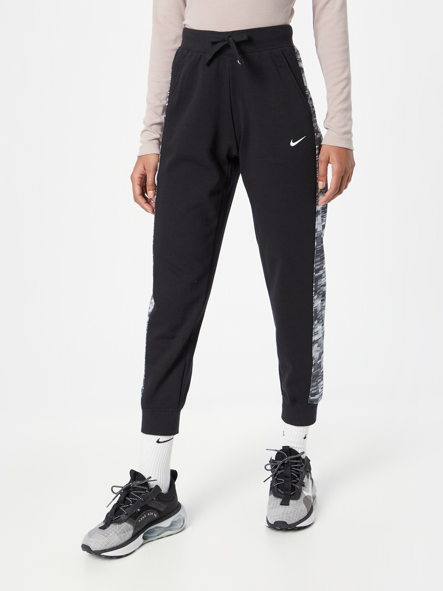 NIKE Pantaloni sport gri / gri metalic / negru / alb - Pled.ro