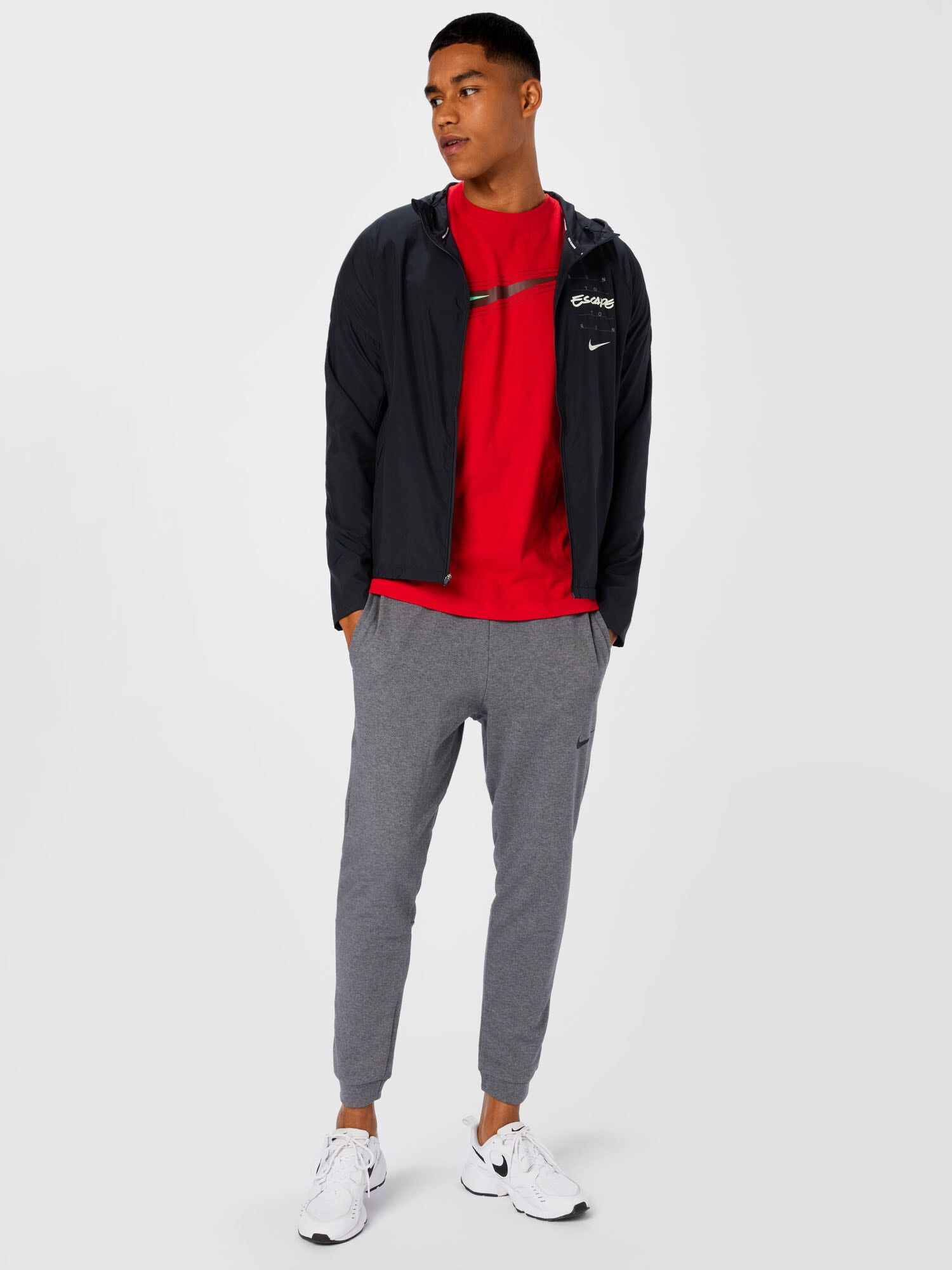 NIKE Pantaloni sport gri închis - Pled.ro