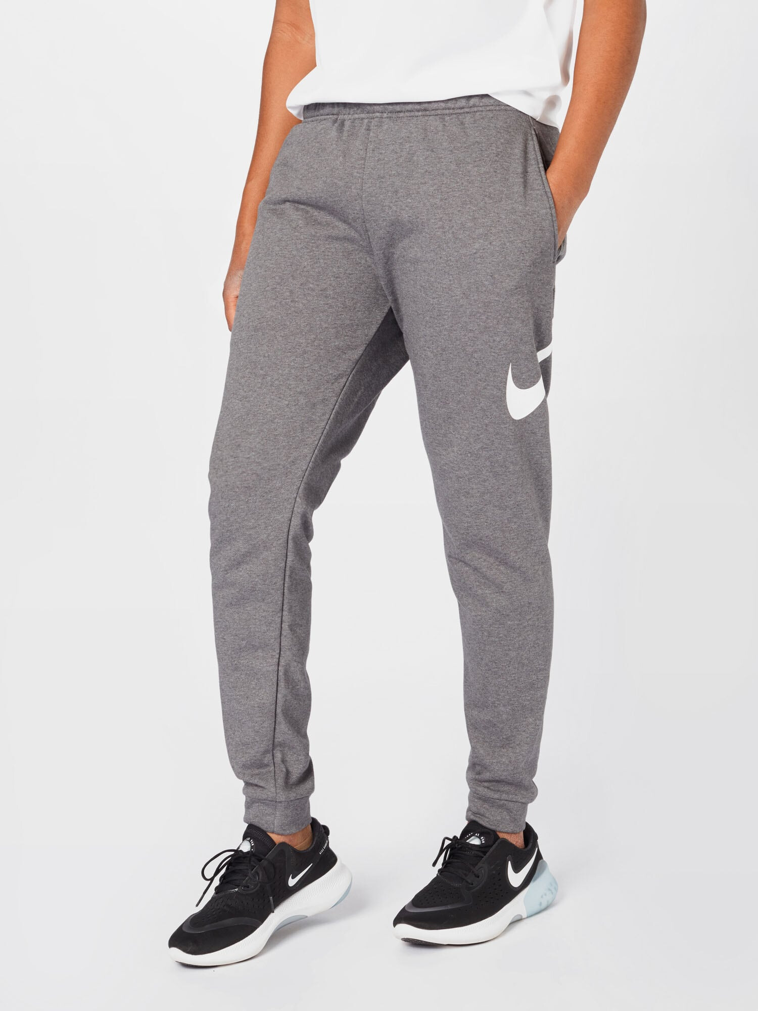 NIKE Pantaloni sport gri închis / alb - Pled.ro