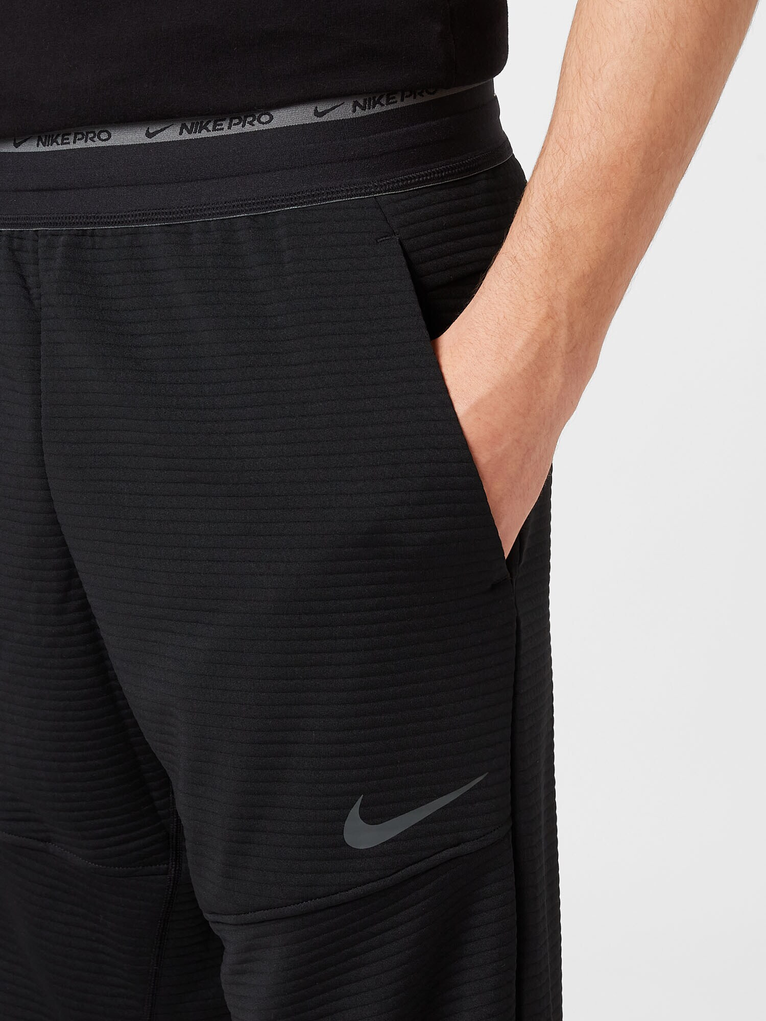 NIKE Pantaloni sport 'Pro' gri metalic / negru - Pled.ro